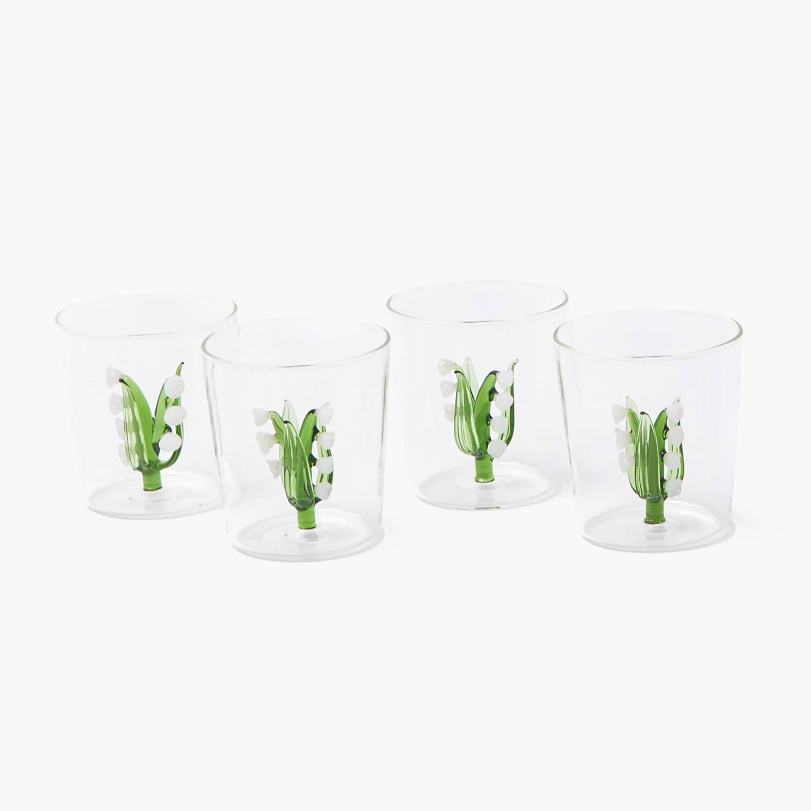 Lily of the Valley Glasses (Set of 4)