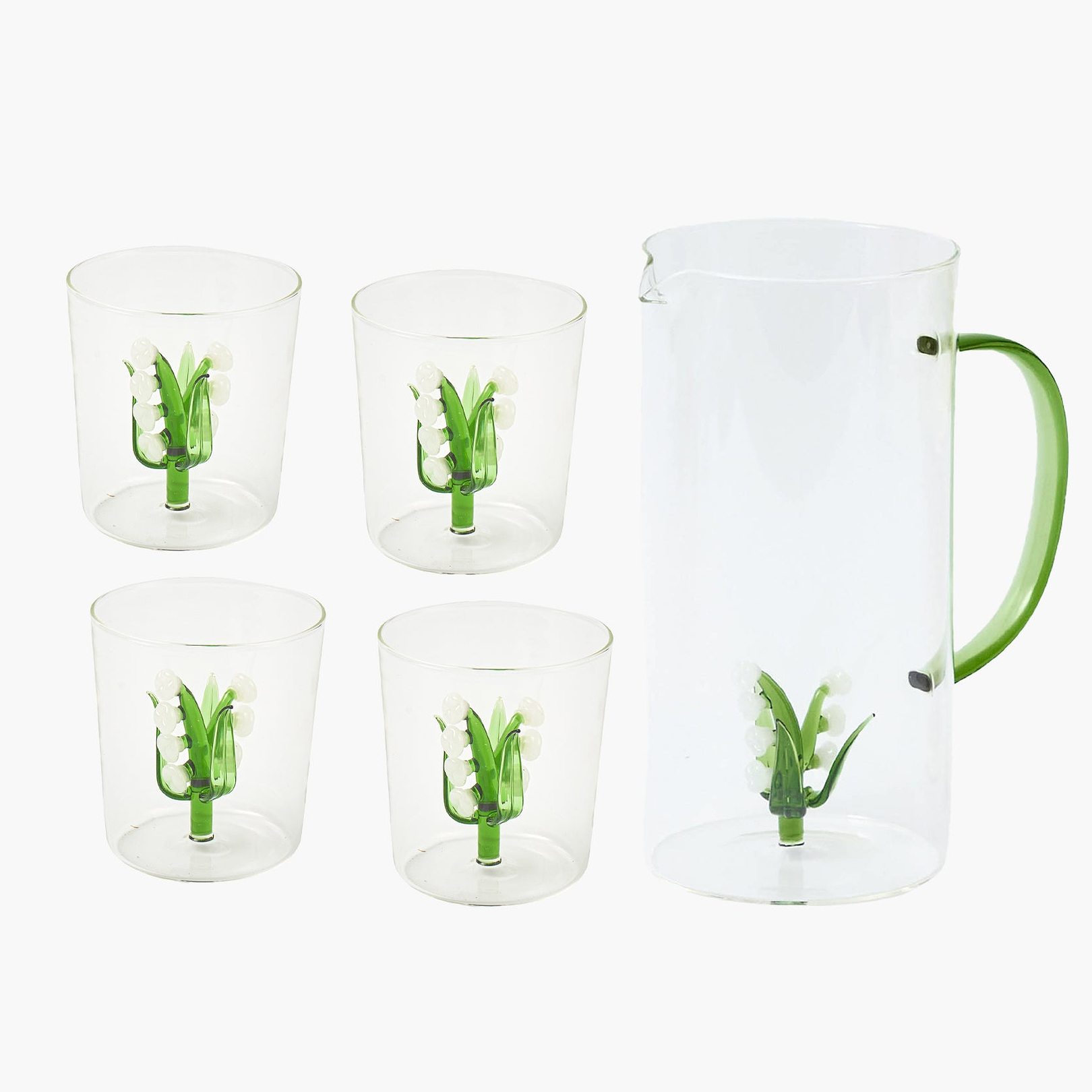 lily_Sa出品！ Lily of the Valley Jug & Glasses (Set of 4)