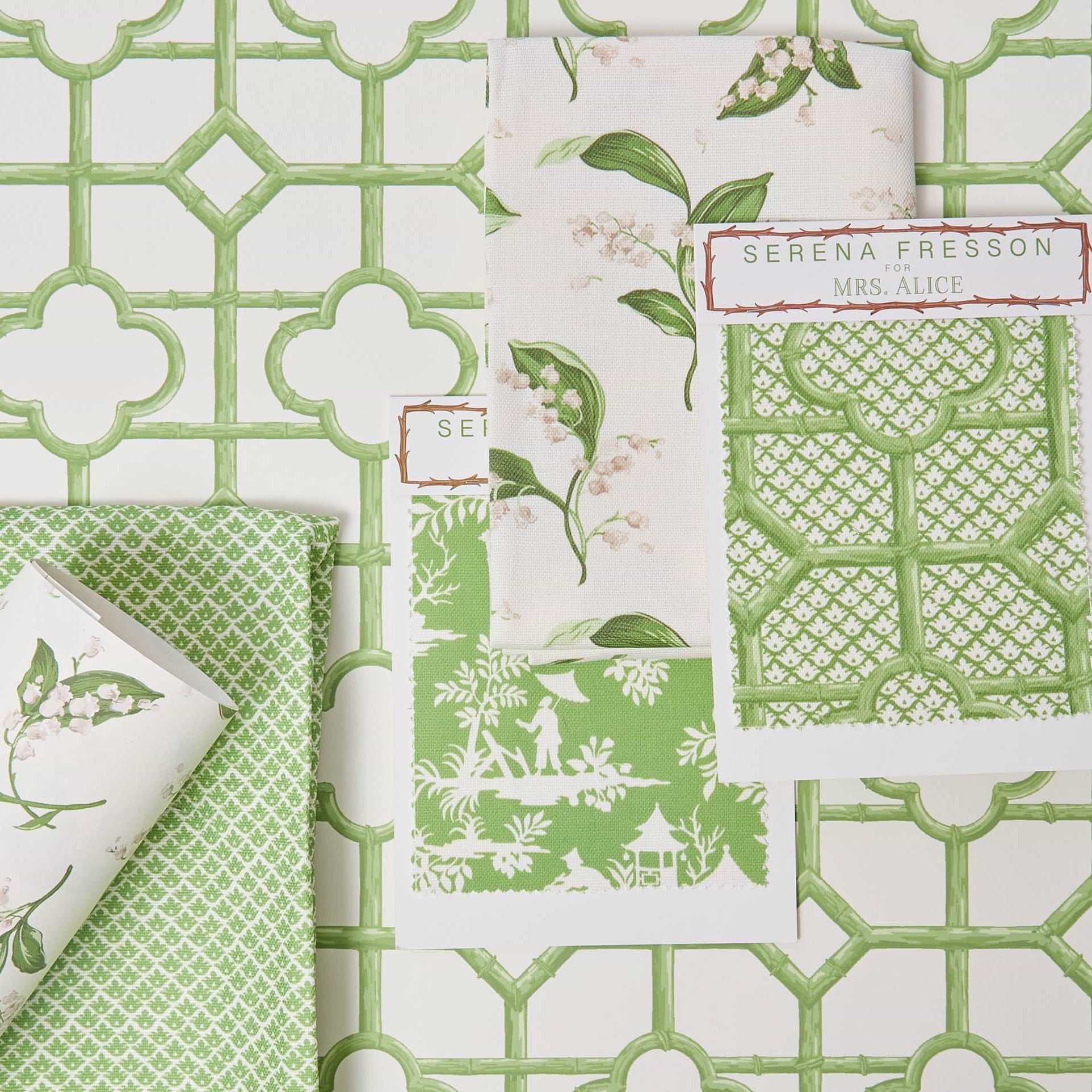 Green Shaded Bamboo Wallpaper