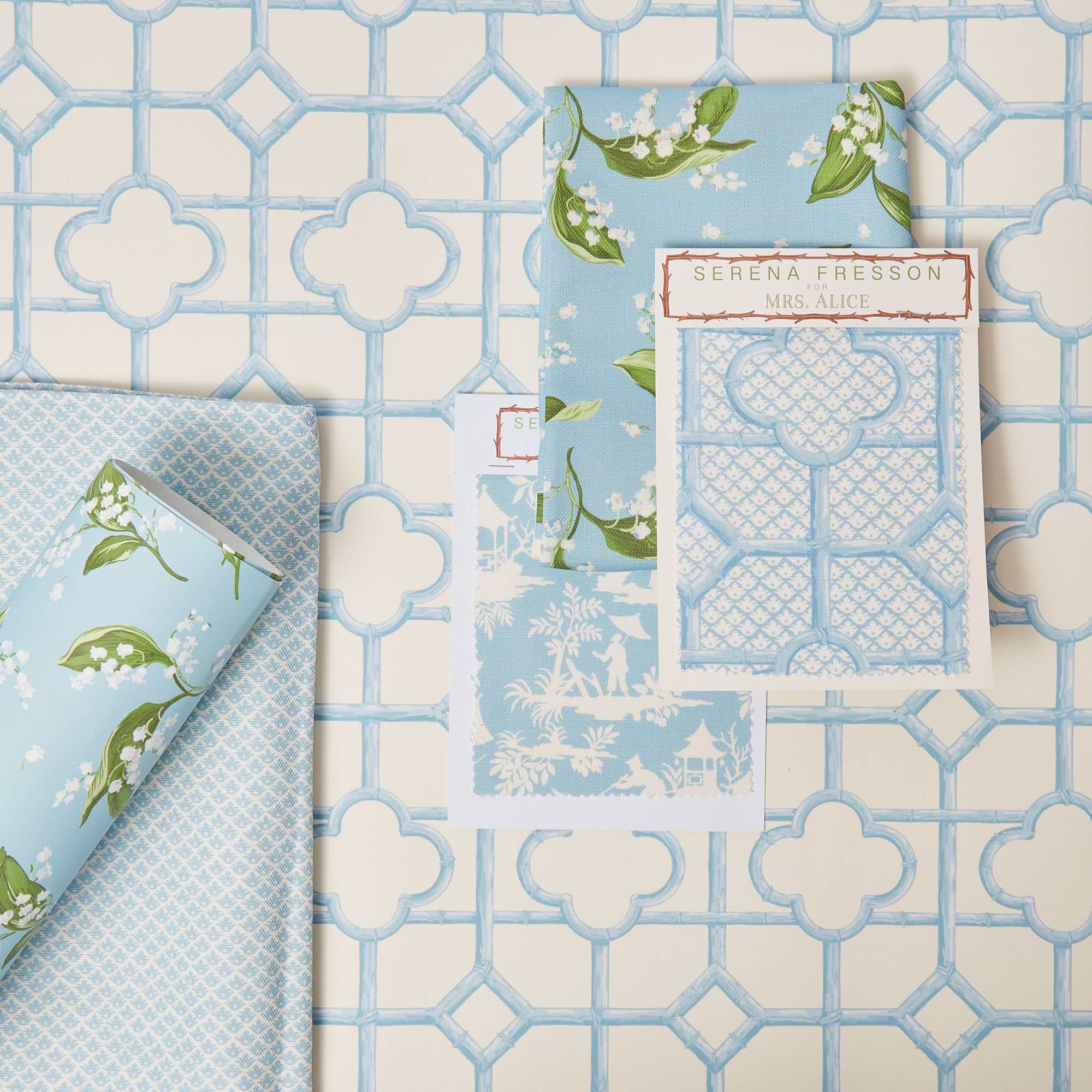 Blue Shaded Bamboo Wallpaper