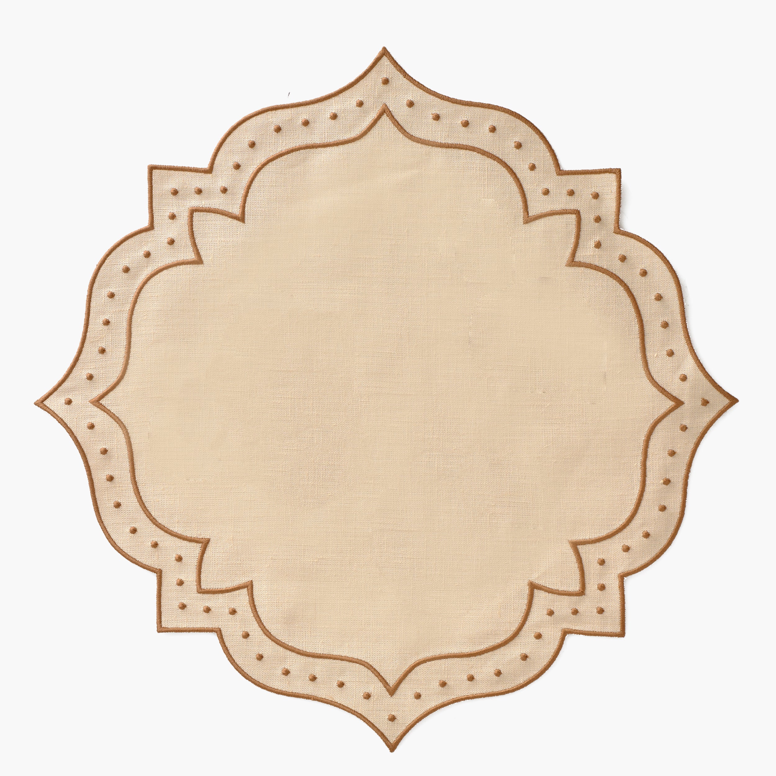 Taupe & Chocolate Celestria Placemats (Set of 4)