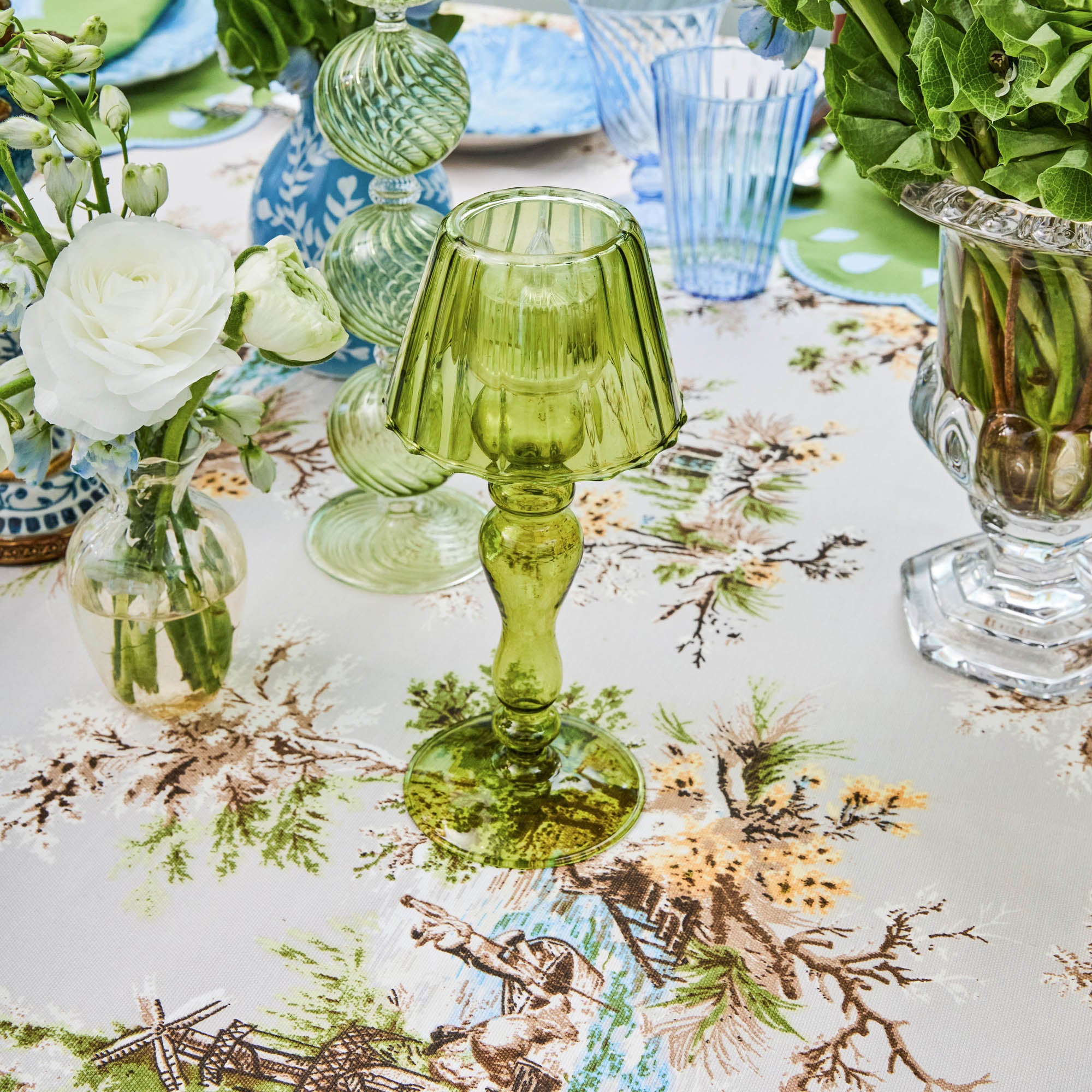 Camille Olive Candlescape (Apple Green)