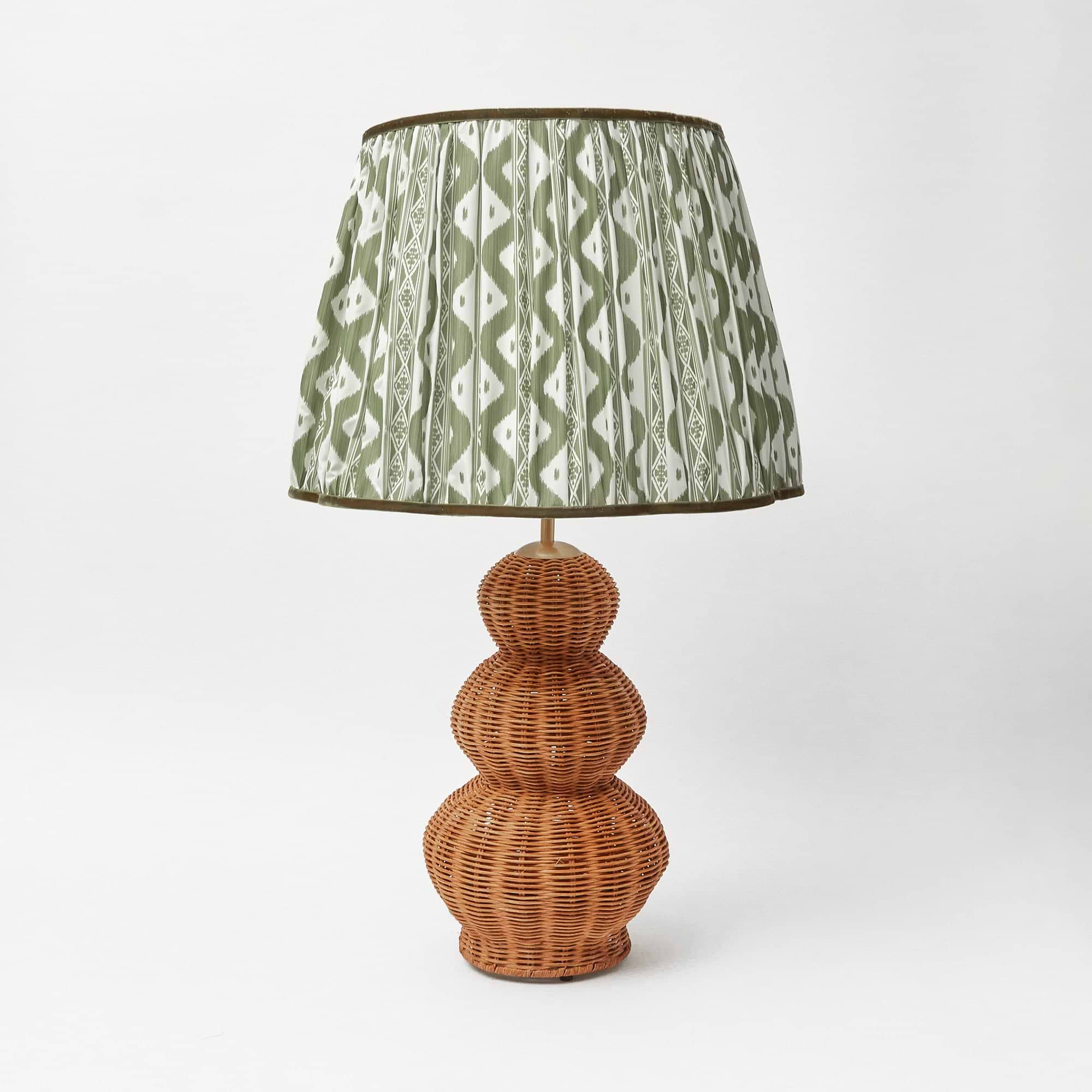 Olive Ikat Lampshade (40cm)