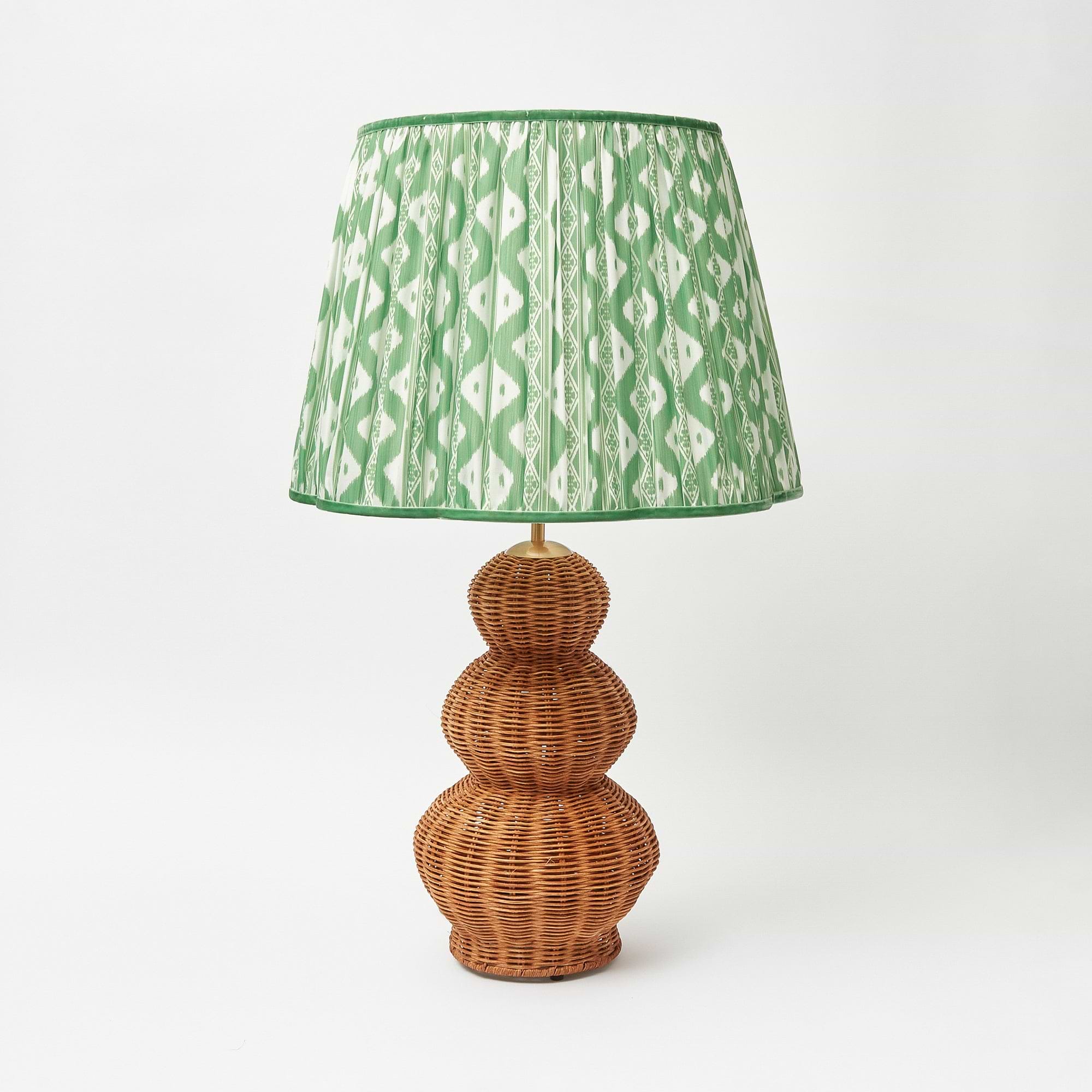 Green Ikat Lampshade (40cm)