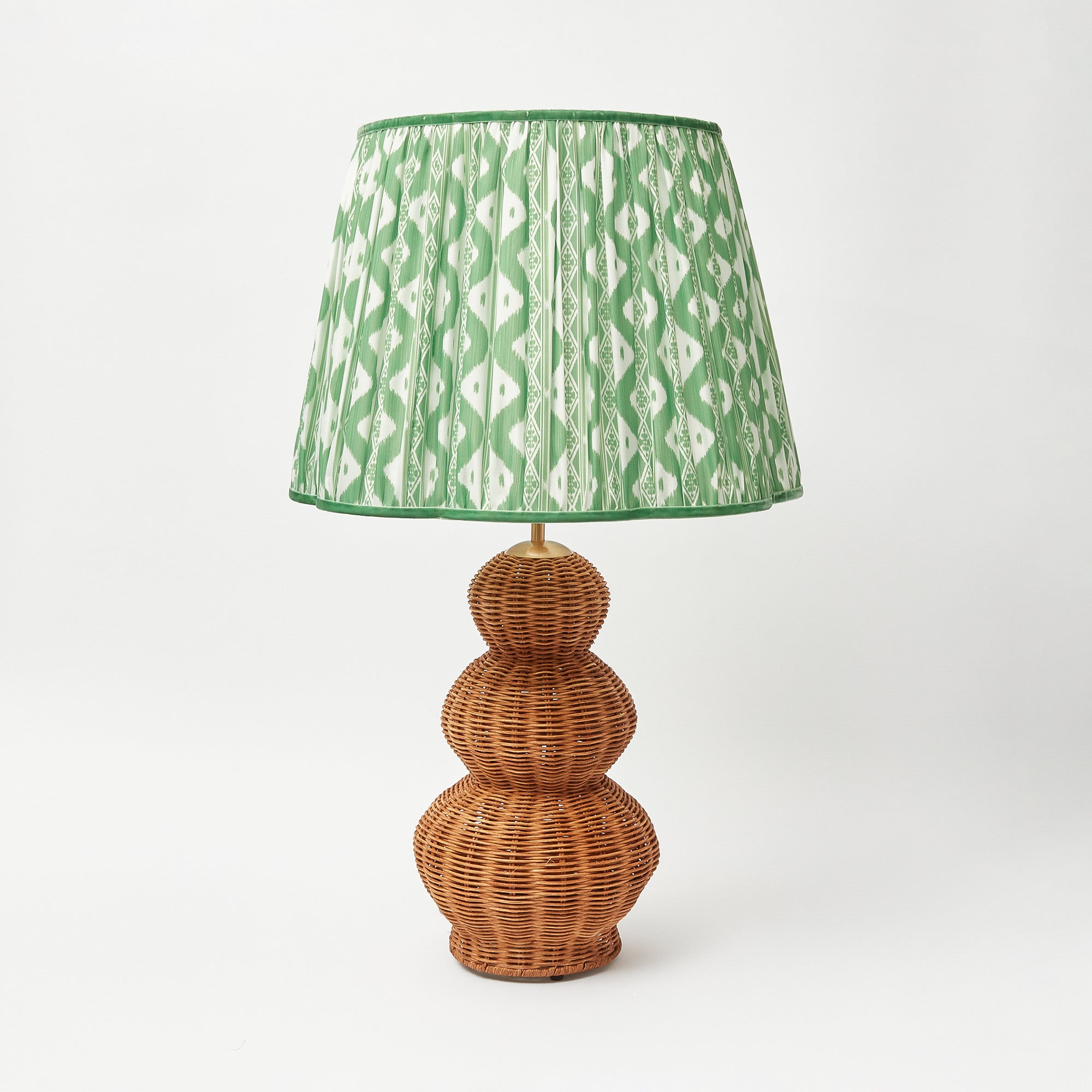 Green Ikat Lampshade (40cm)