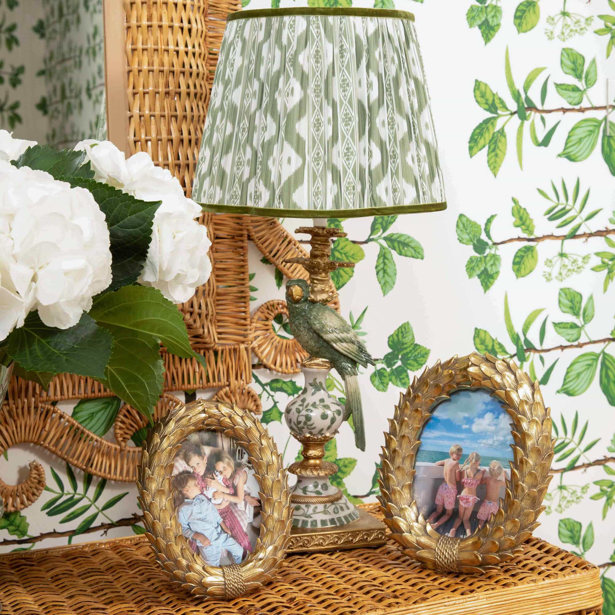 Olive Parrot Lamp