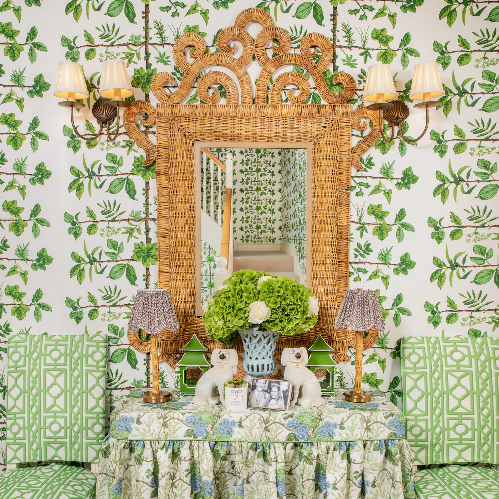 The Grand Rattan Mirror