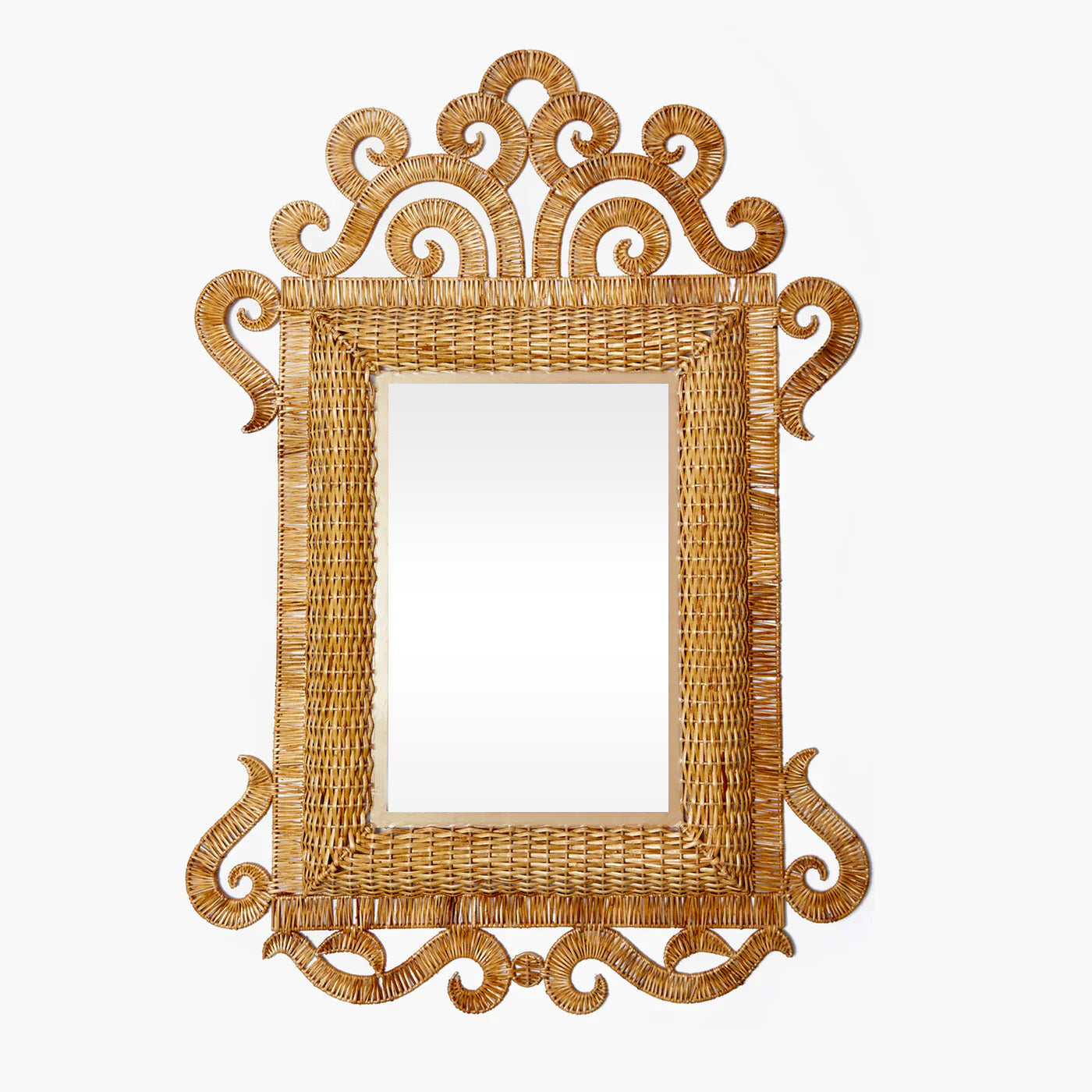 The Grand Rattan Mirror