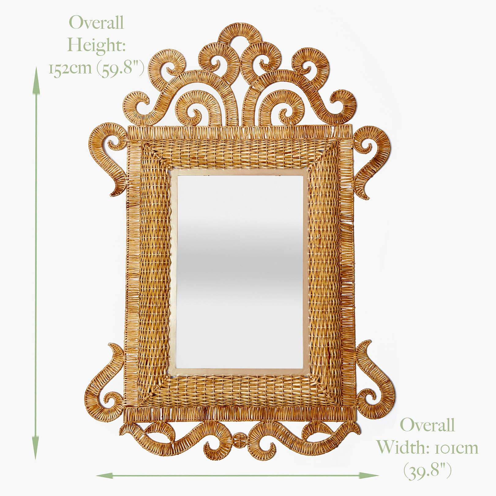 The Grand Rattan Mirror