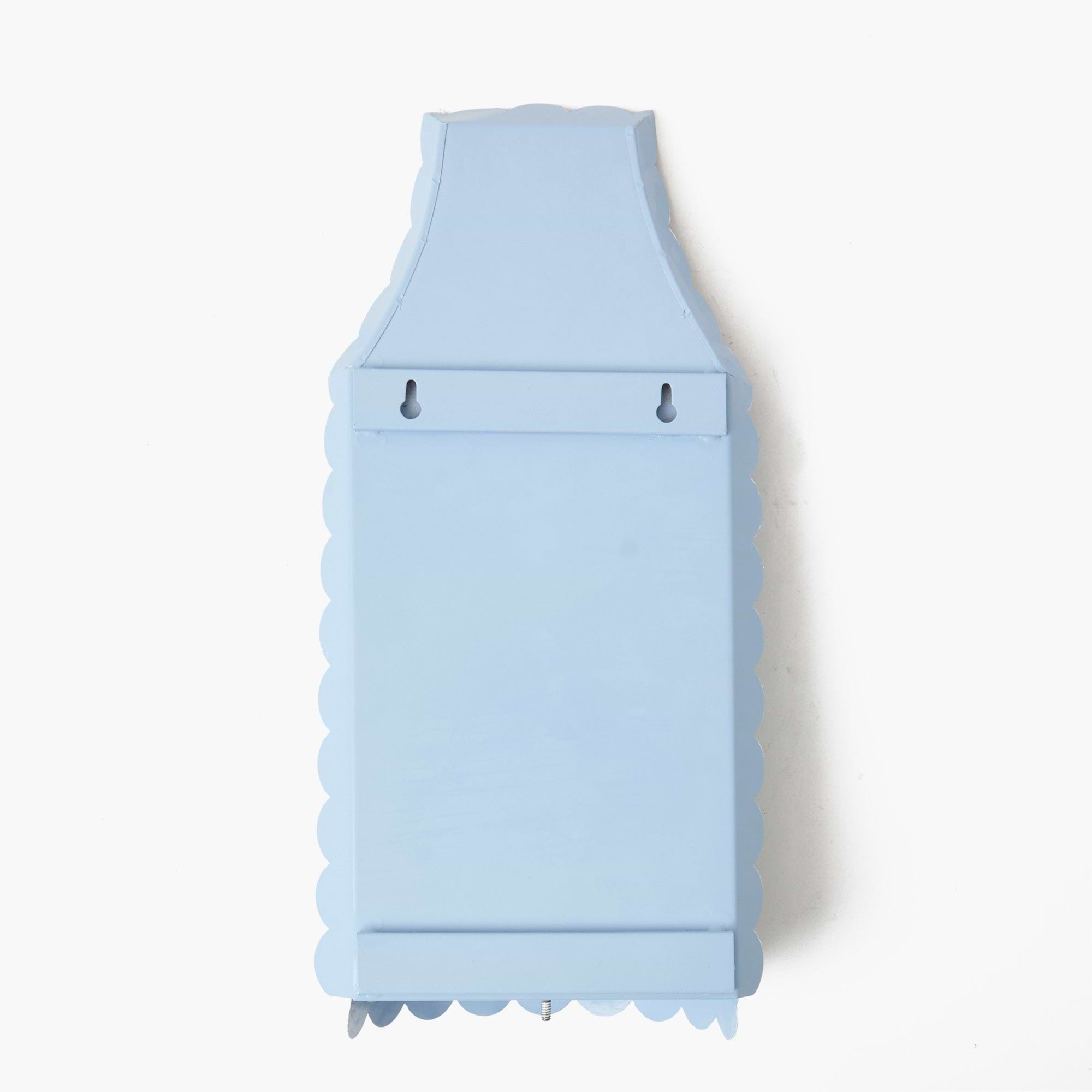 Blue Chinoiserie Tole Candle Sconce