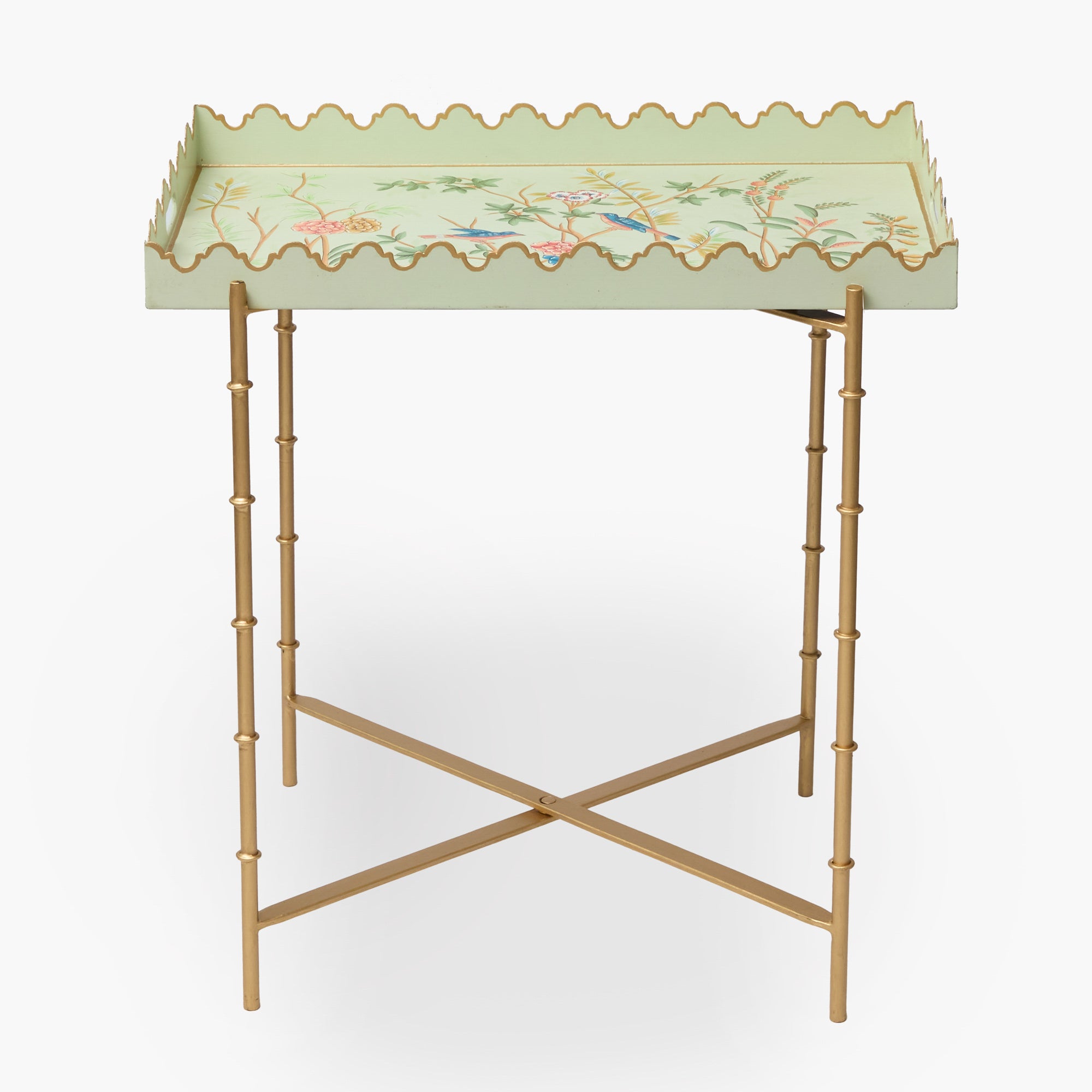 Chinoiserie Tole Tray with Stand