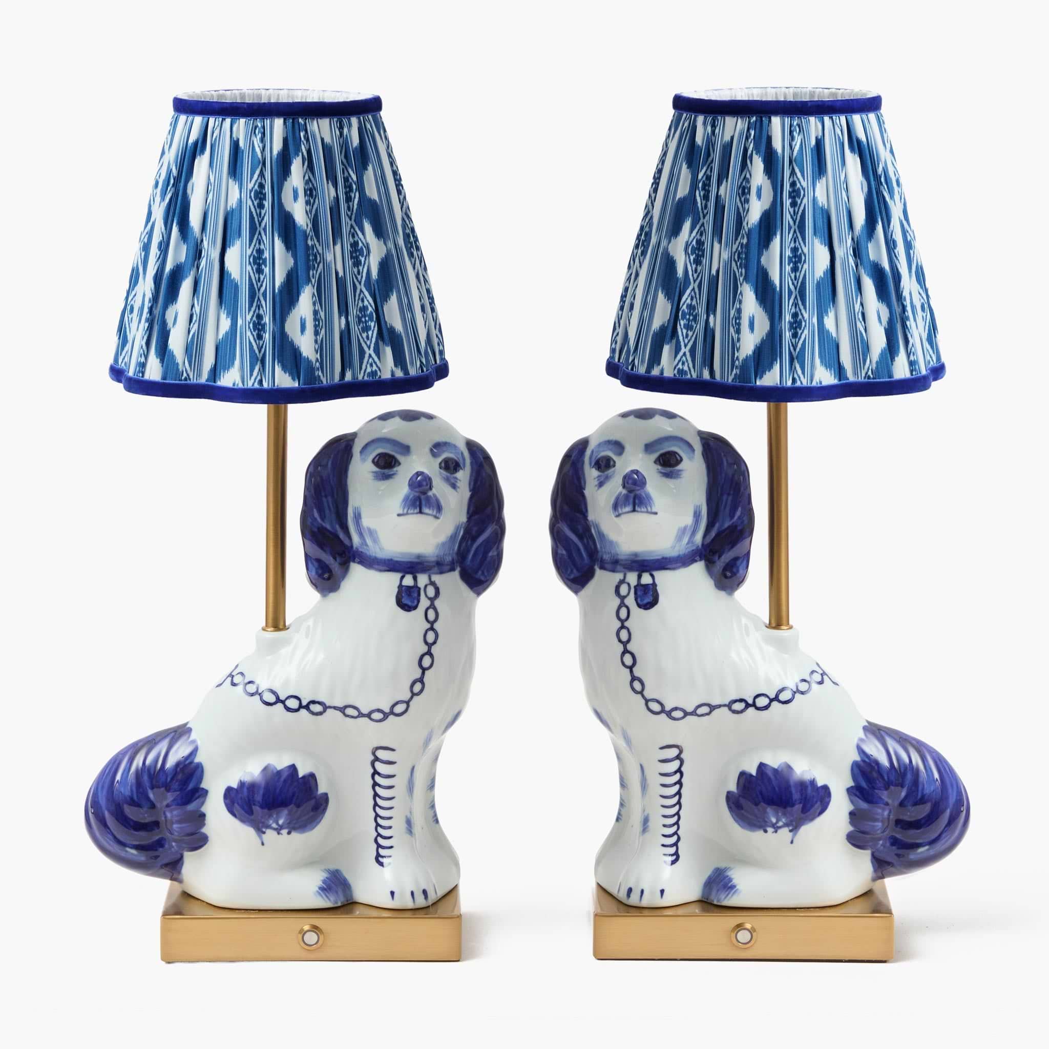 Cobalt Ikat Lampshade (18cm)