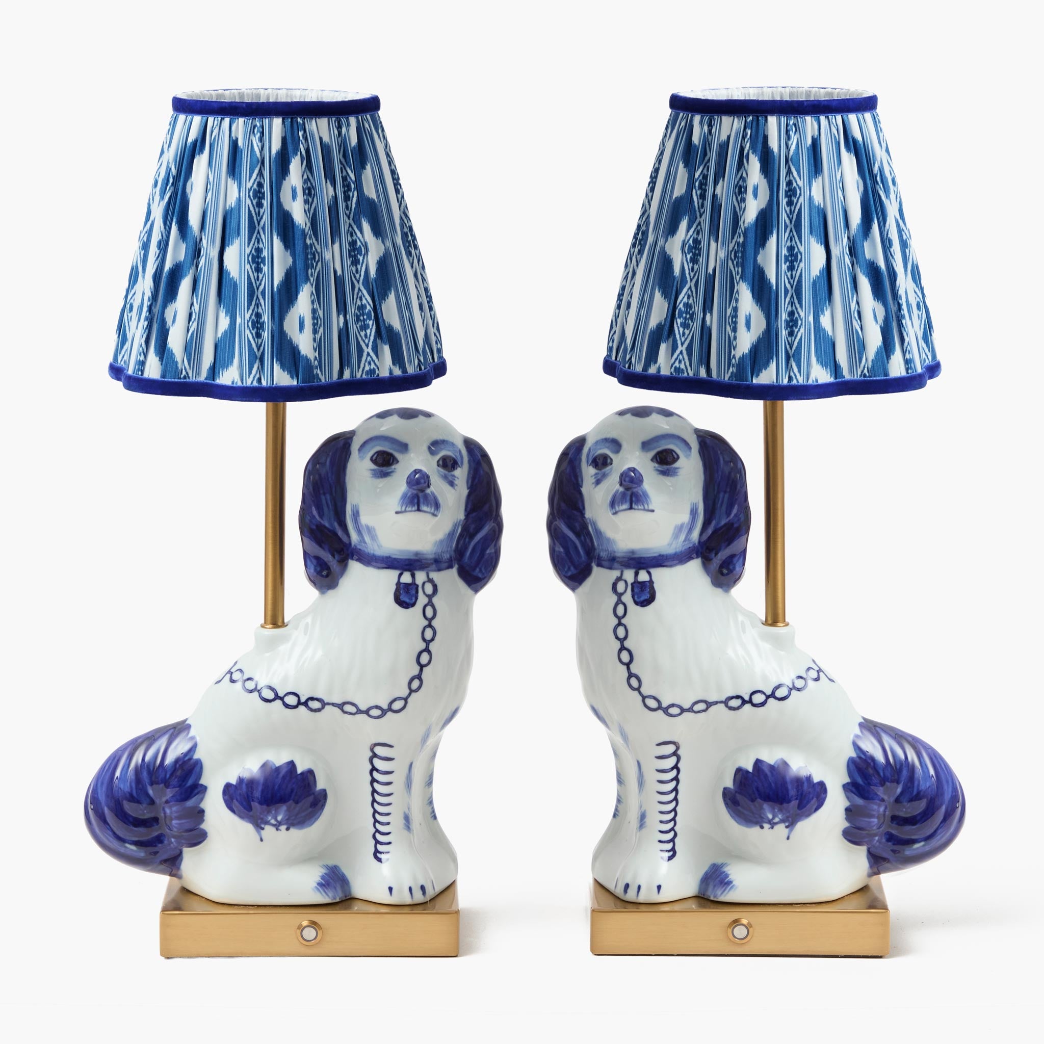 Cobalt Ikat Lampshade (18cm)