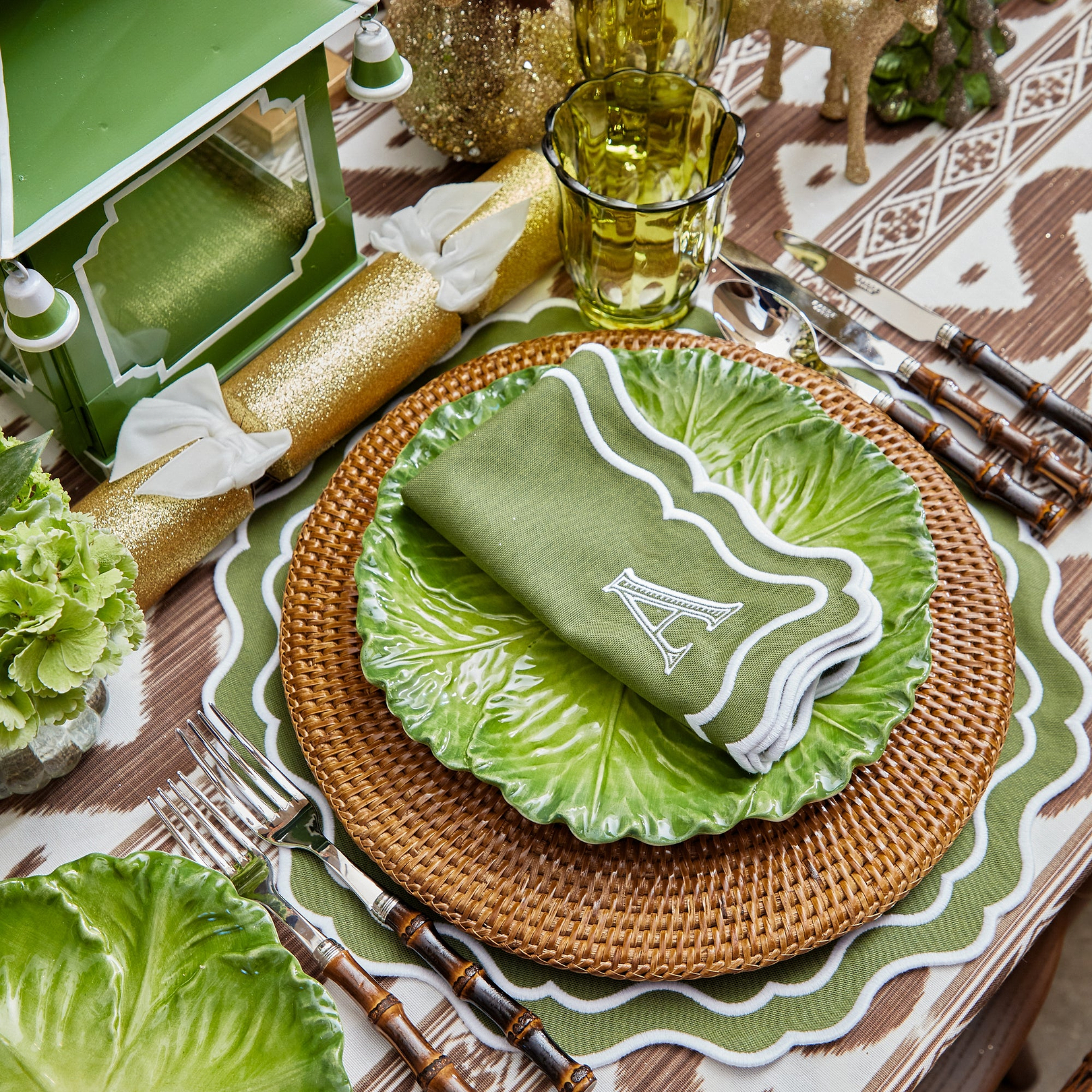 Cabbage Dinner Plates by Mrs. Alice