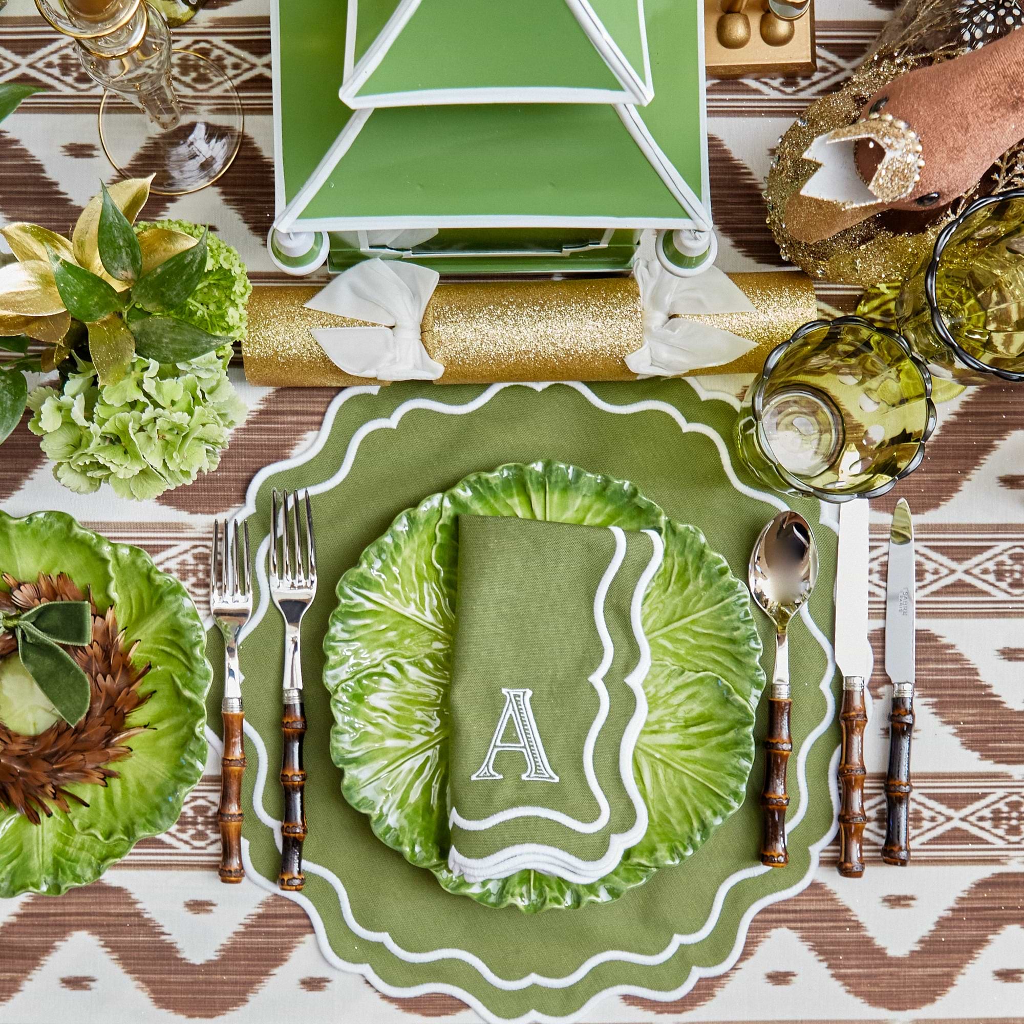 Green Serena Cabbage Dinner Plate
