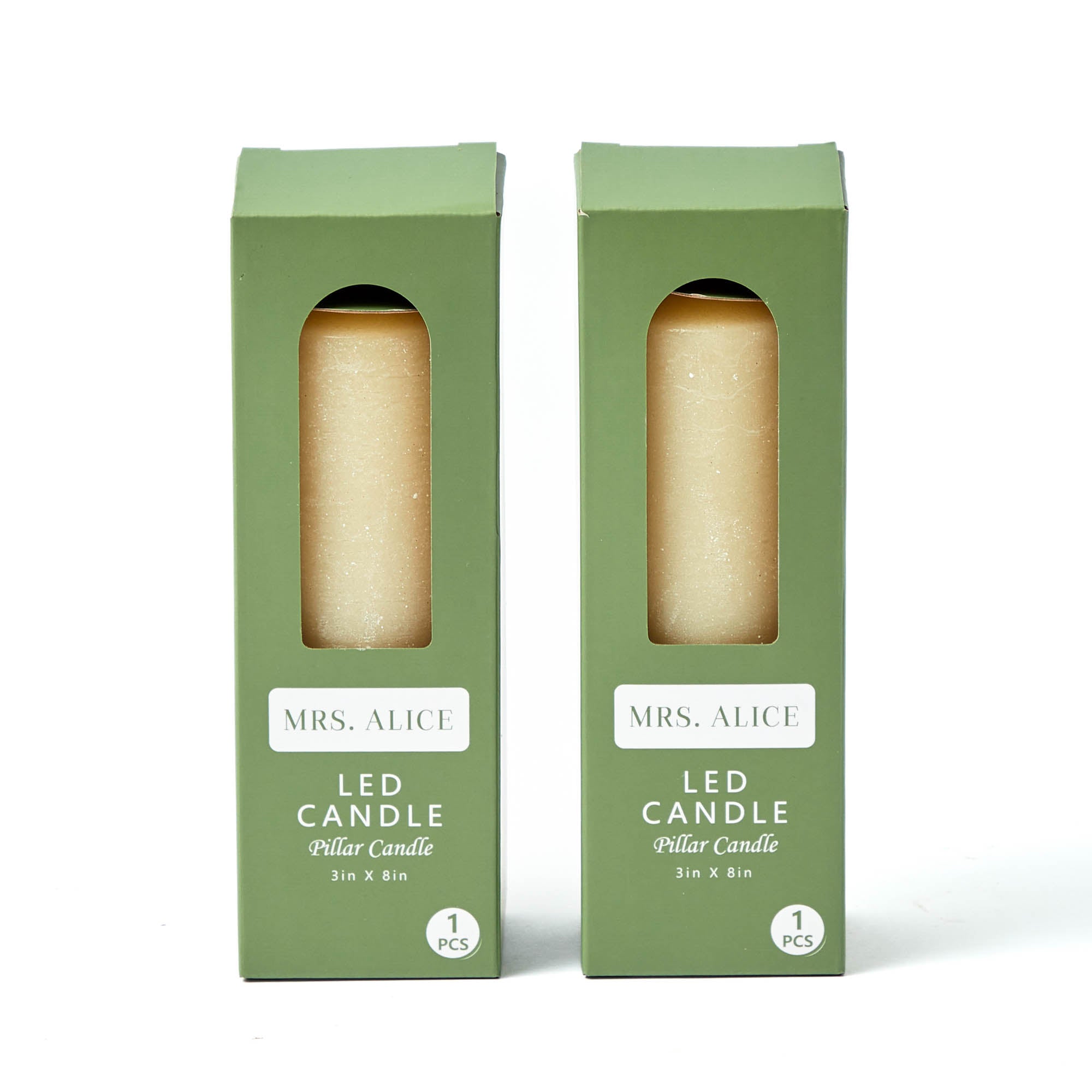 Cream LED Pillar Candle Set (Set of 4)