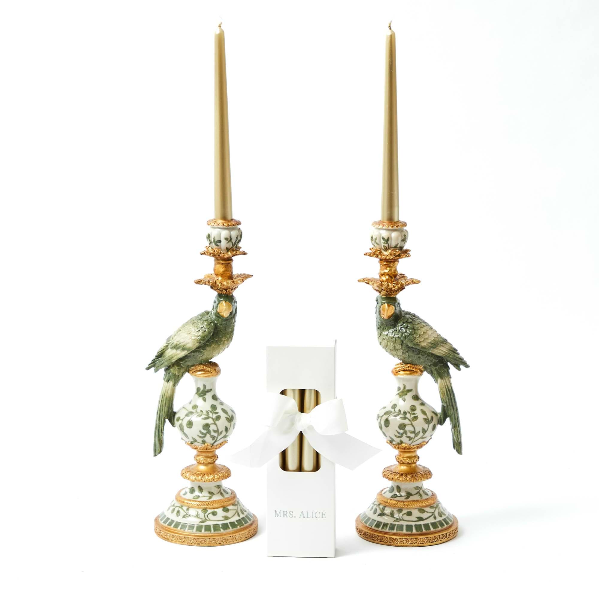 Champagne Gold Candles (Set of 8)