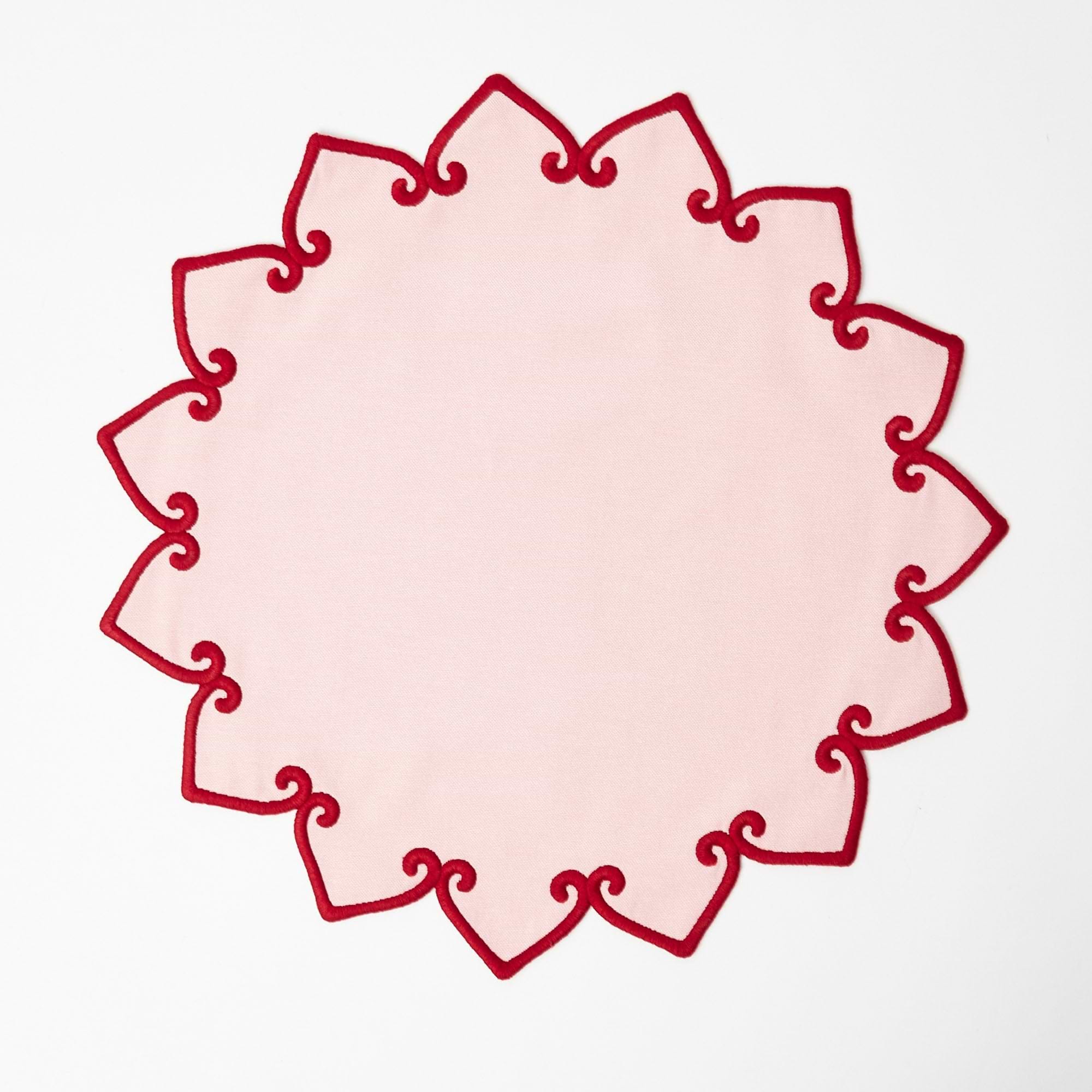 Pink & Red Angelina Placemats & Napkins (Set of 4)