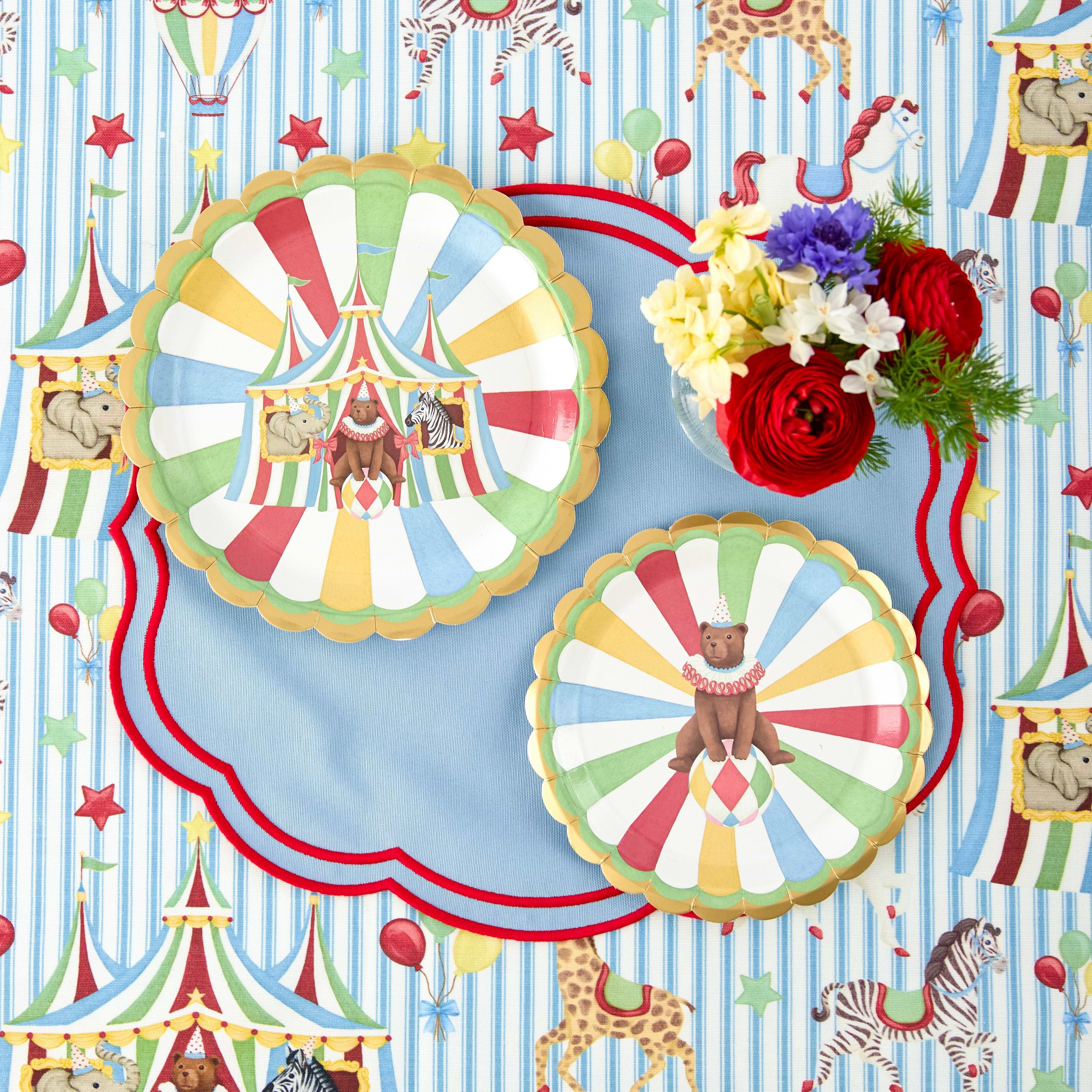 Blue & Red Eloise Placemat (Set of 4)