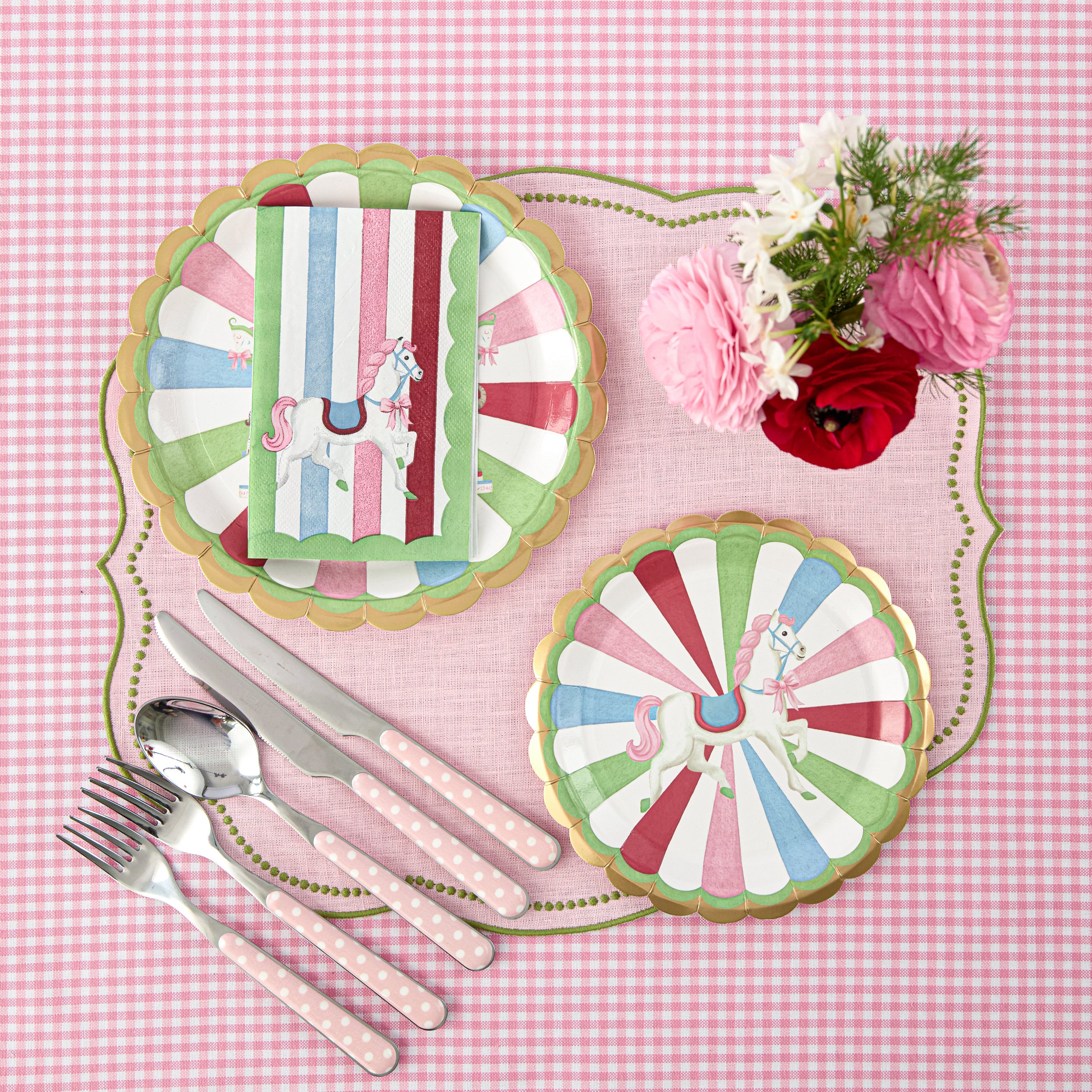 Carousel Party Paper Plates & Napkin Set