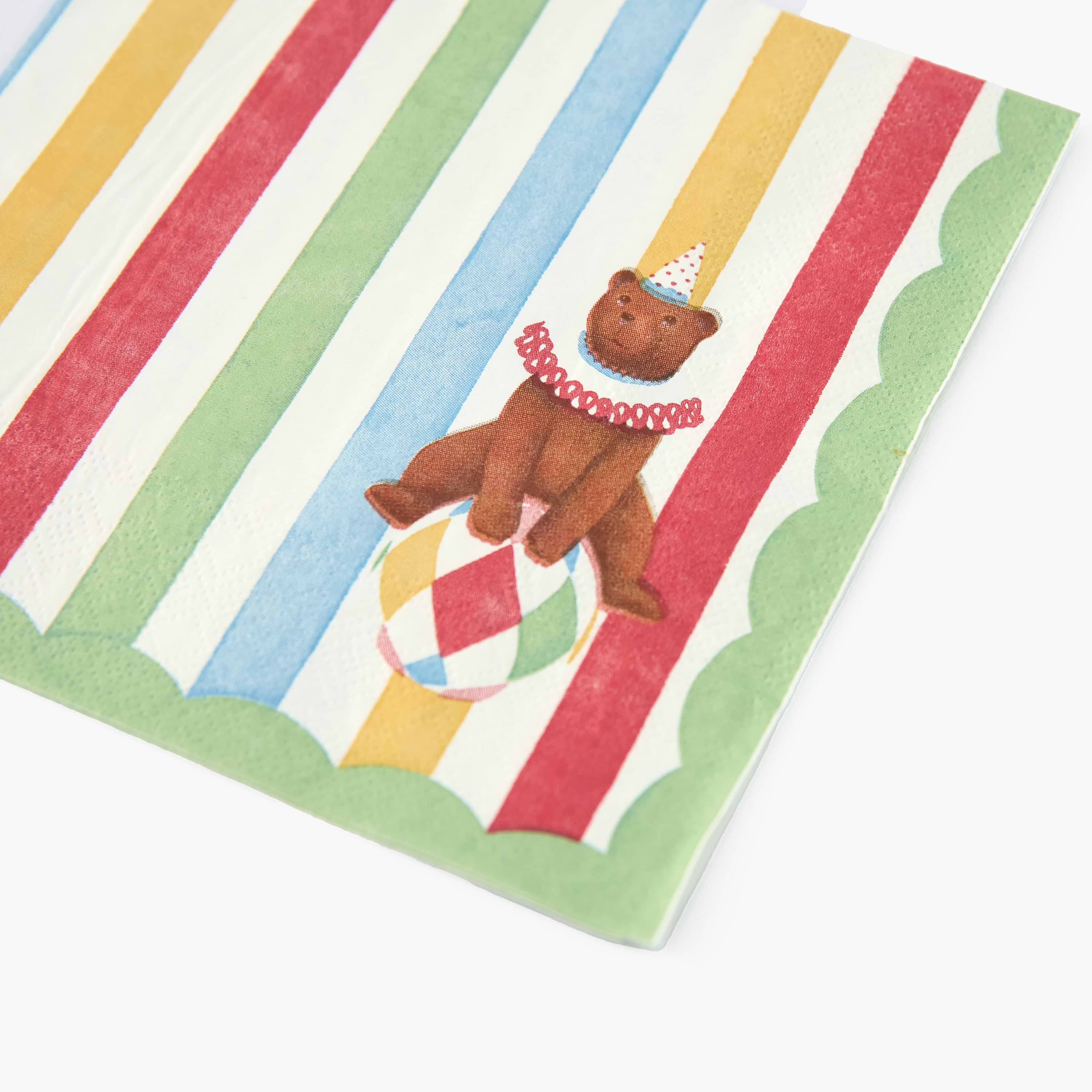 Circus Paper Napkins (Set of 20)