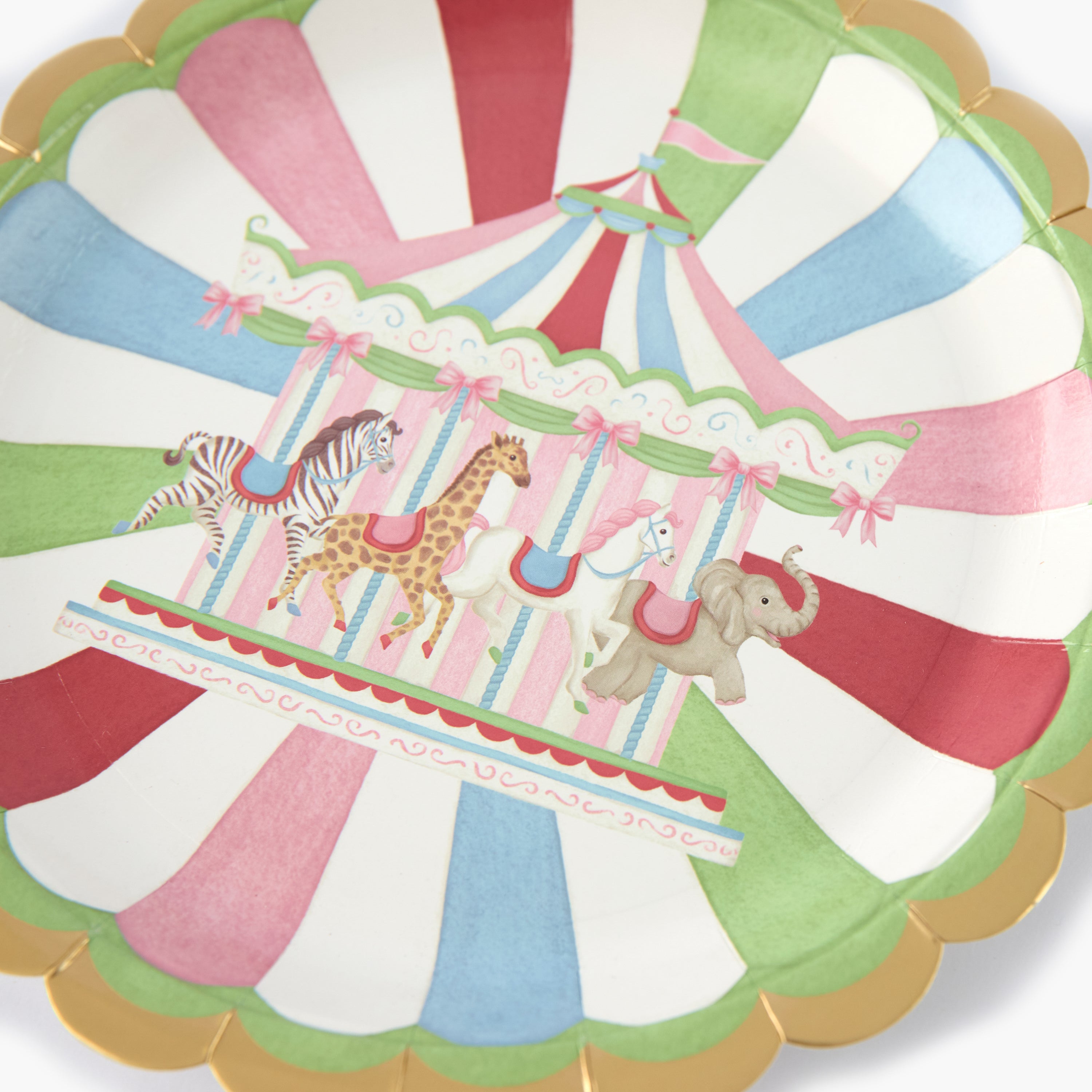 Carousel Dinner Paper Plates (Set of 8)