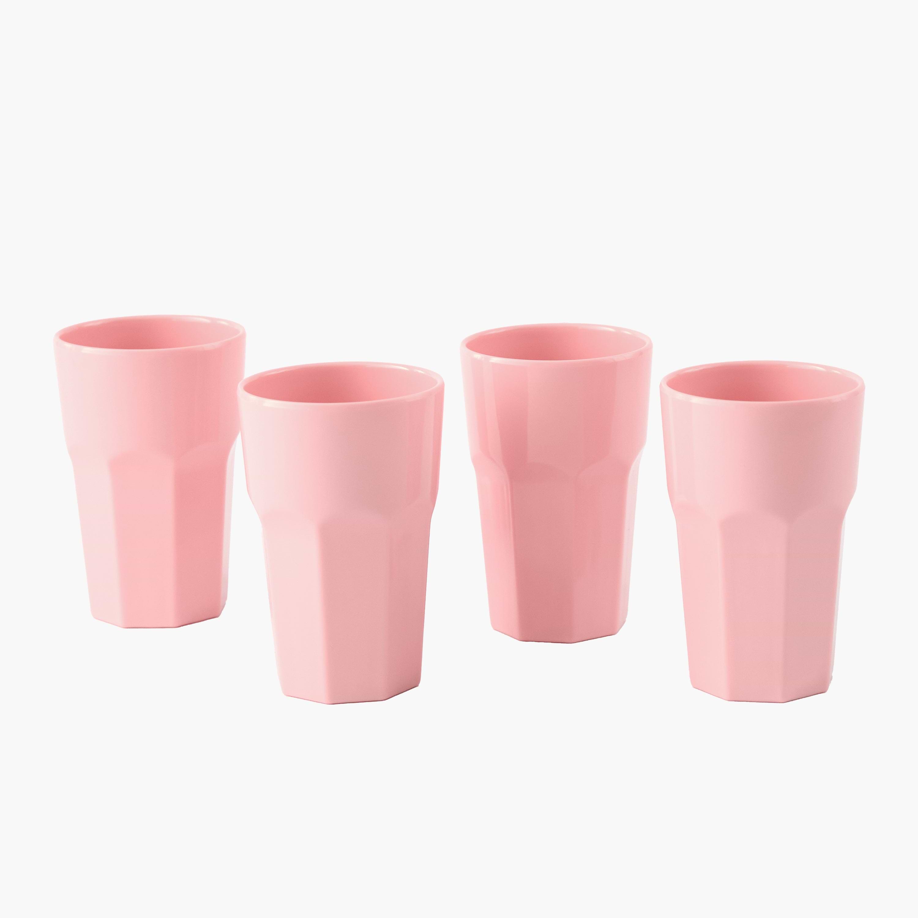 Pink Party Melamine Glasses (Set of 4)