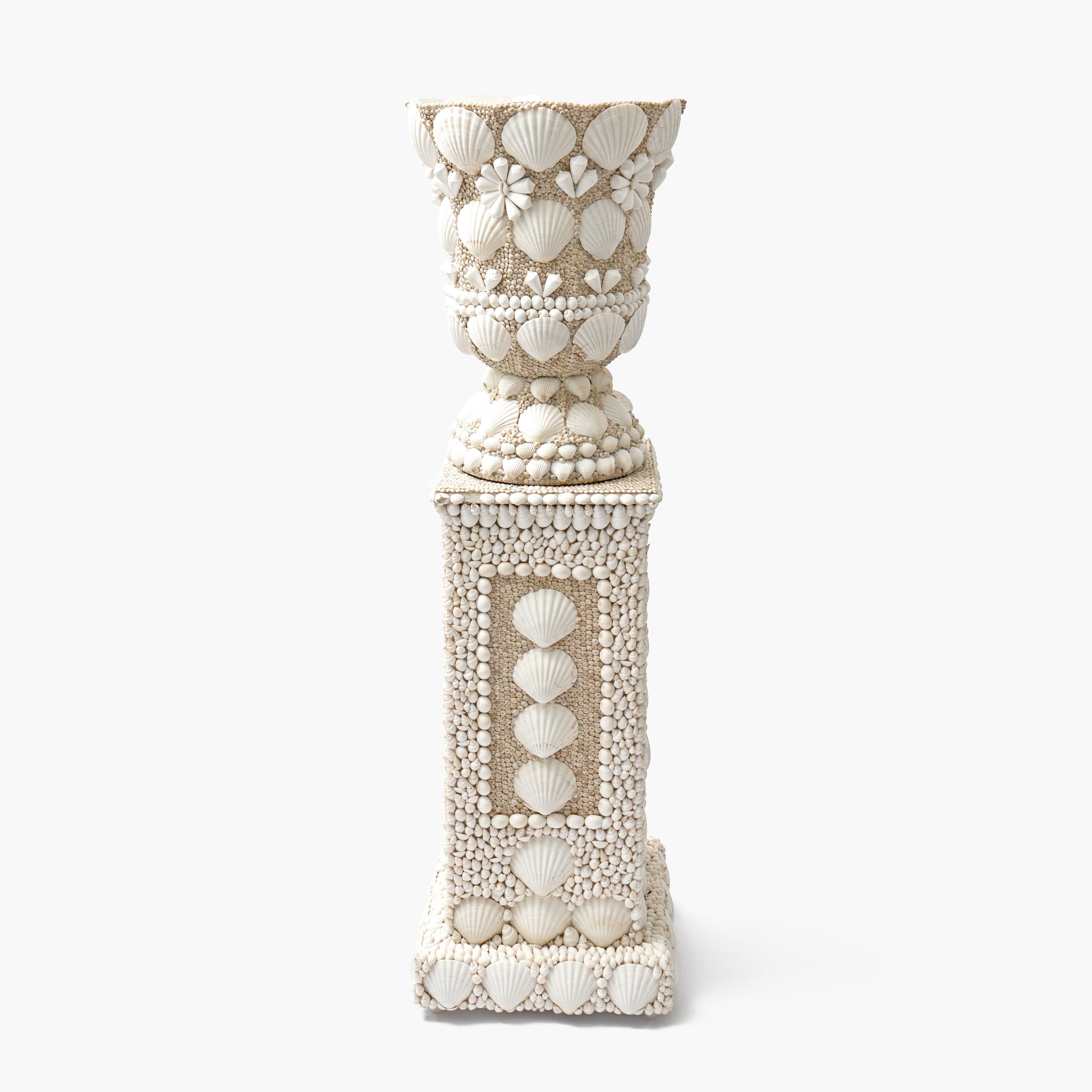 Large Shell Urn Vase