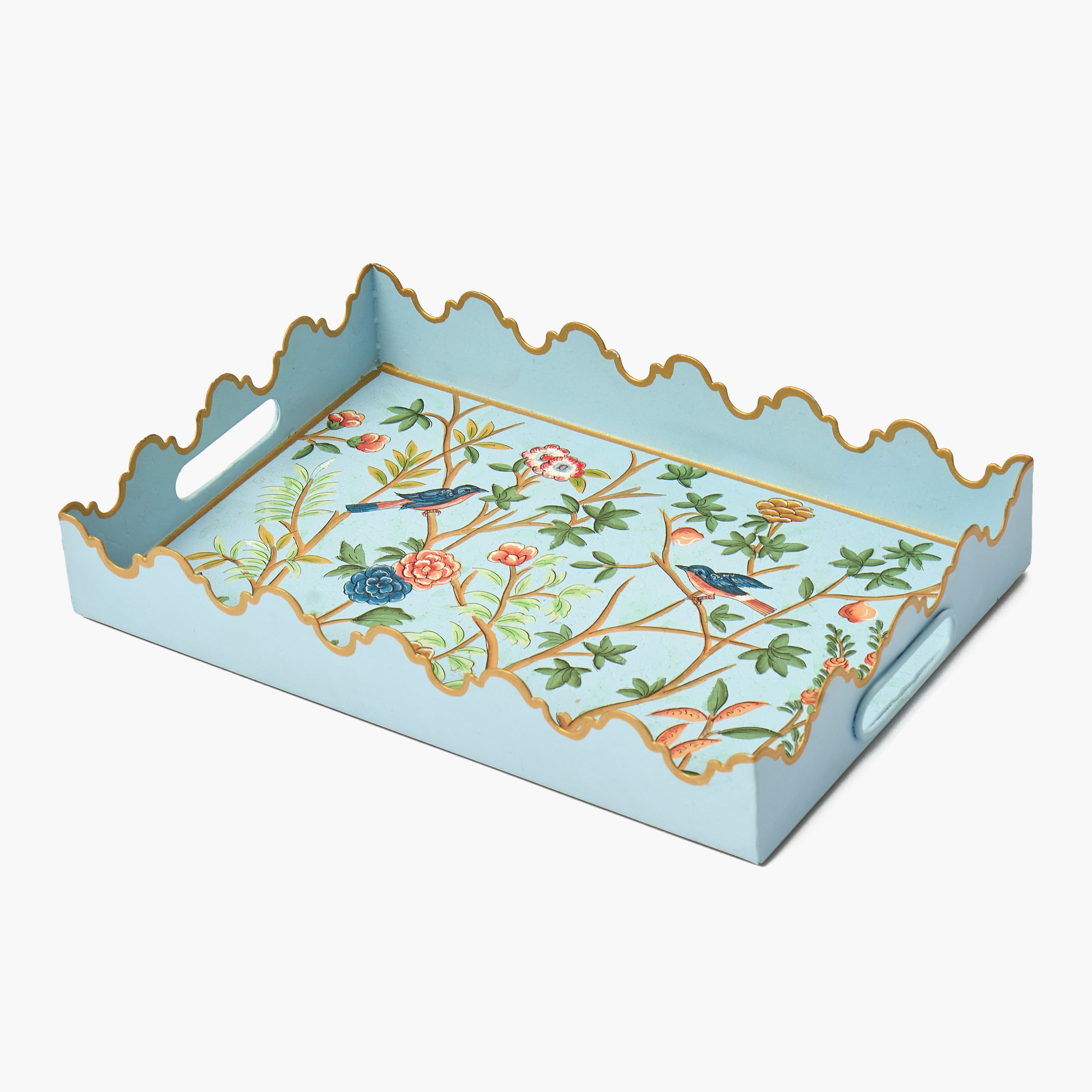 Blue Small Chinoiserie Tray