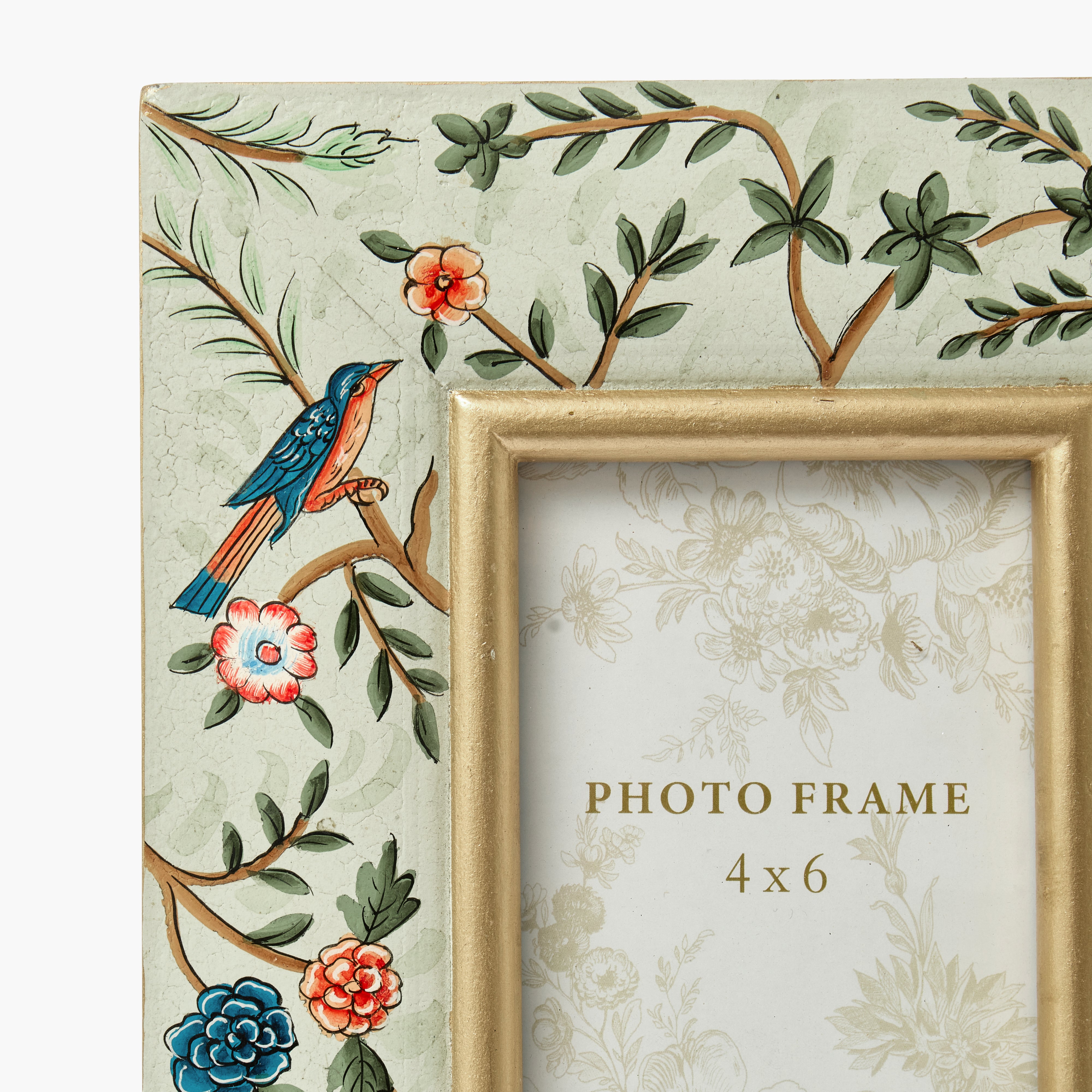 Green Chinoiserie Photo Frame - 4" x 6"