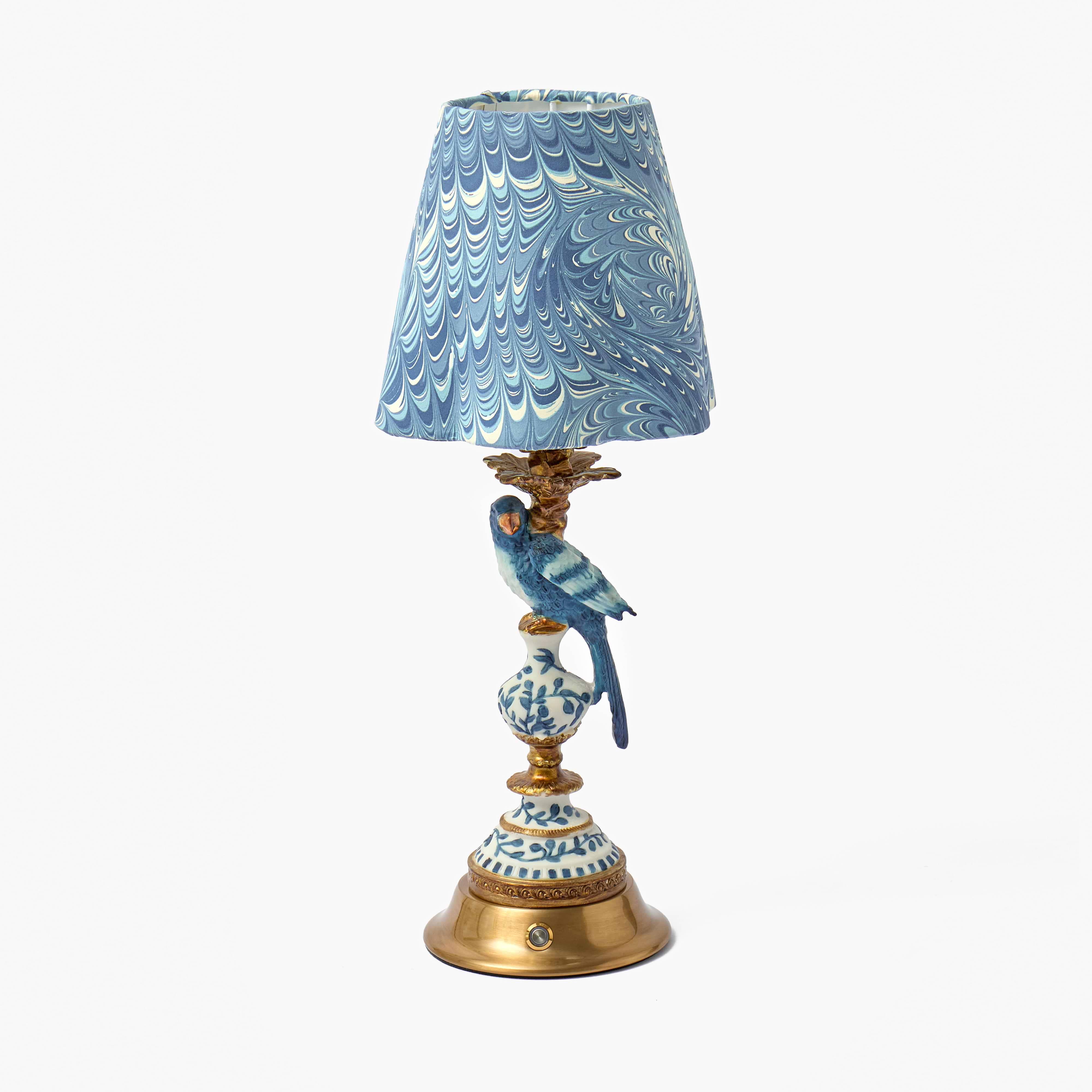 Blue Parrot Rechargeable Lamp