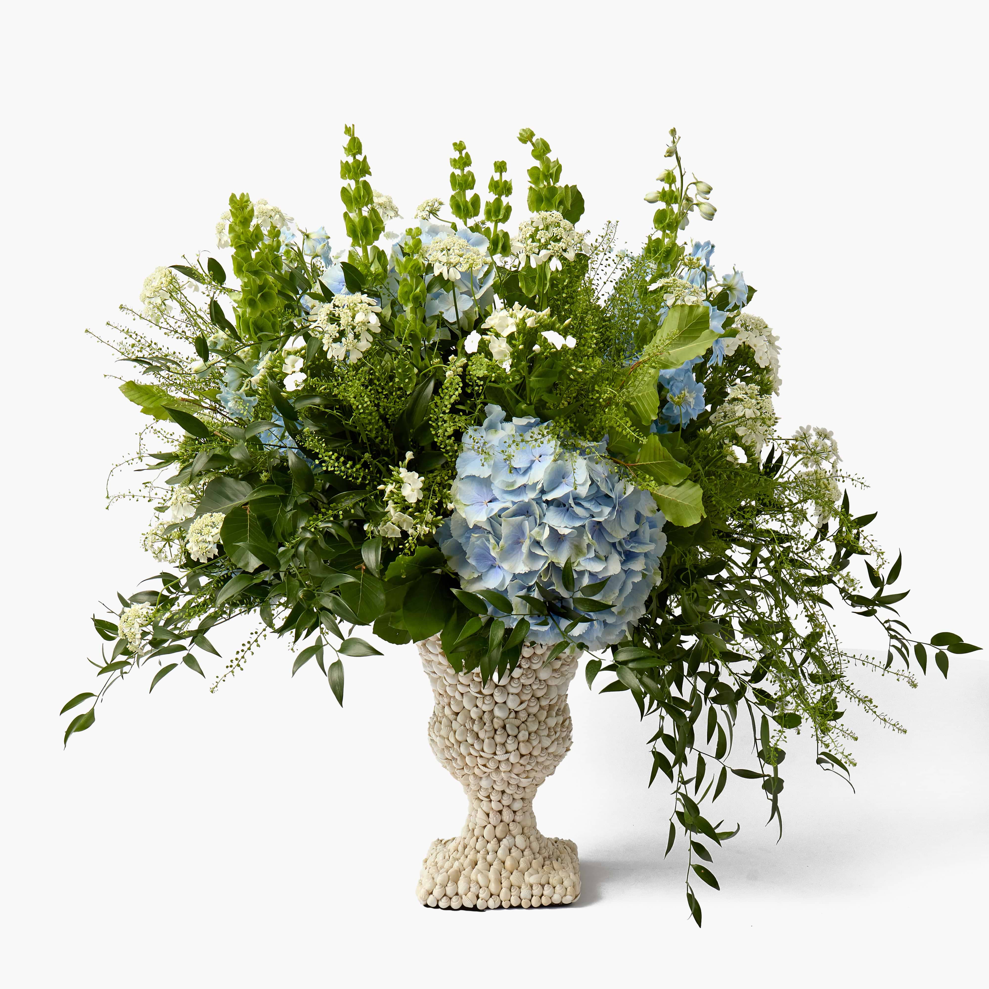 Large Shell Urn Vase