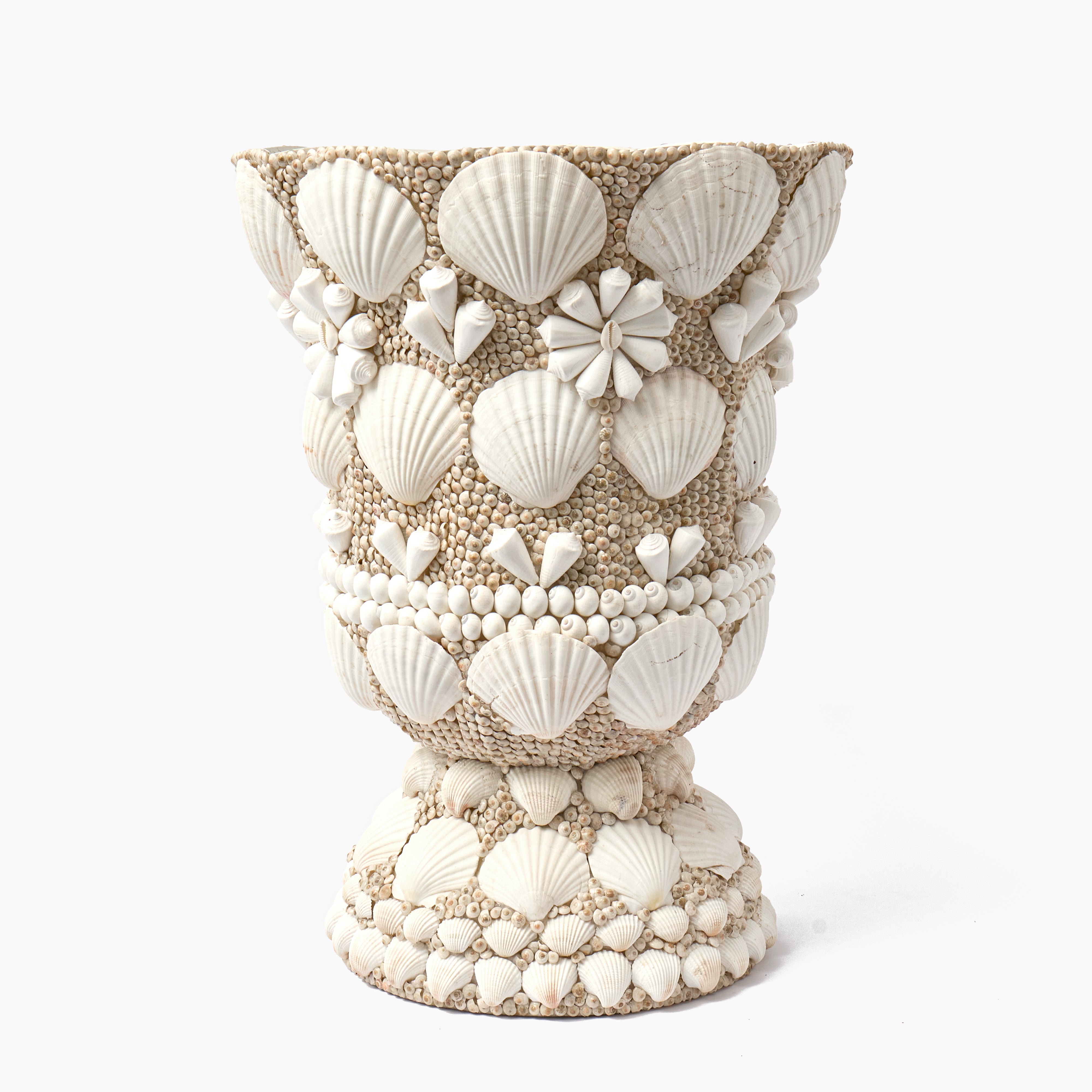 Large Shell Urn Vase