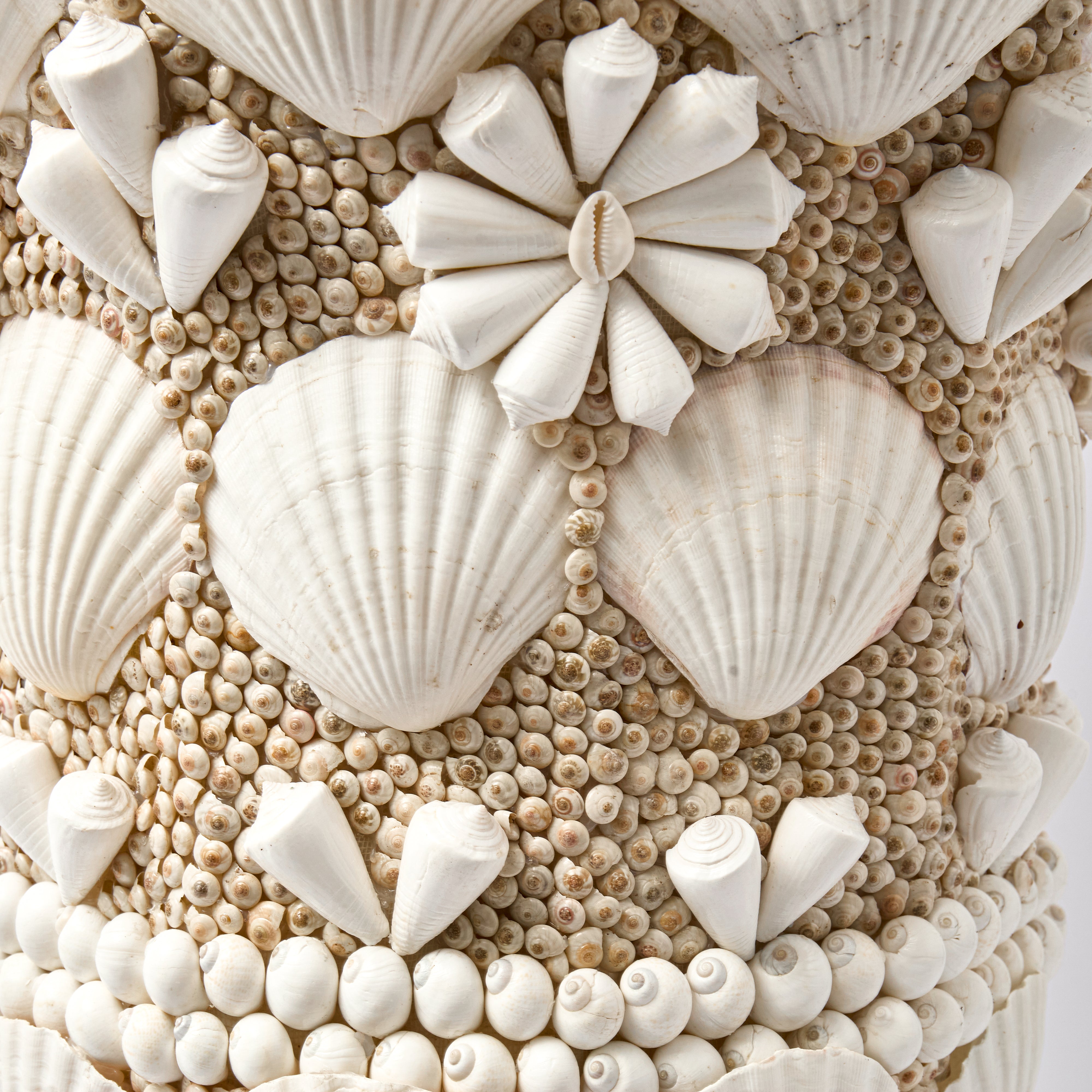 Large Shell Urn Vase
