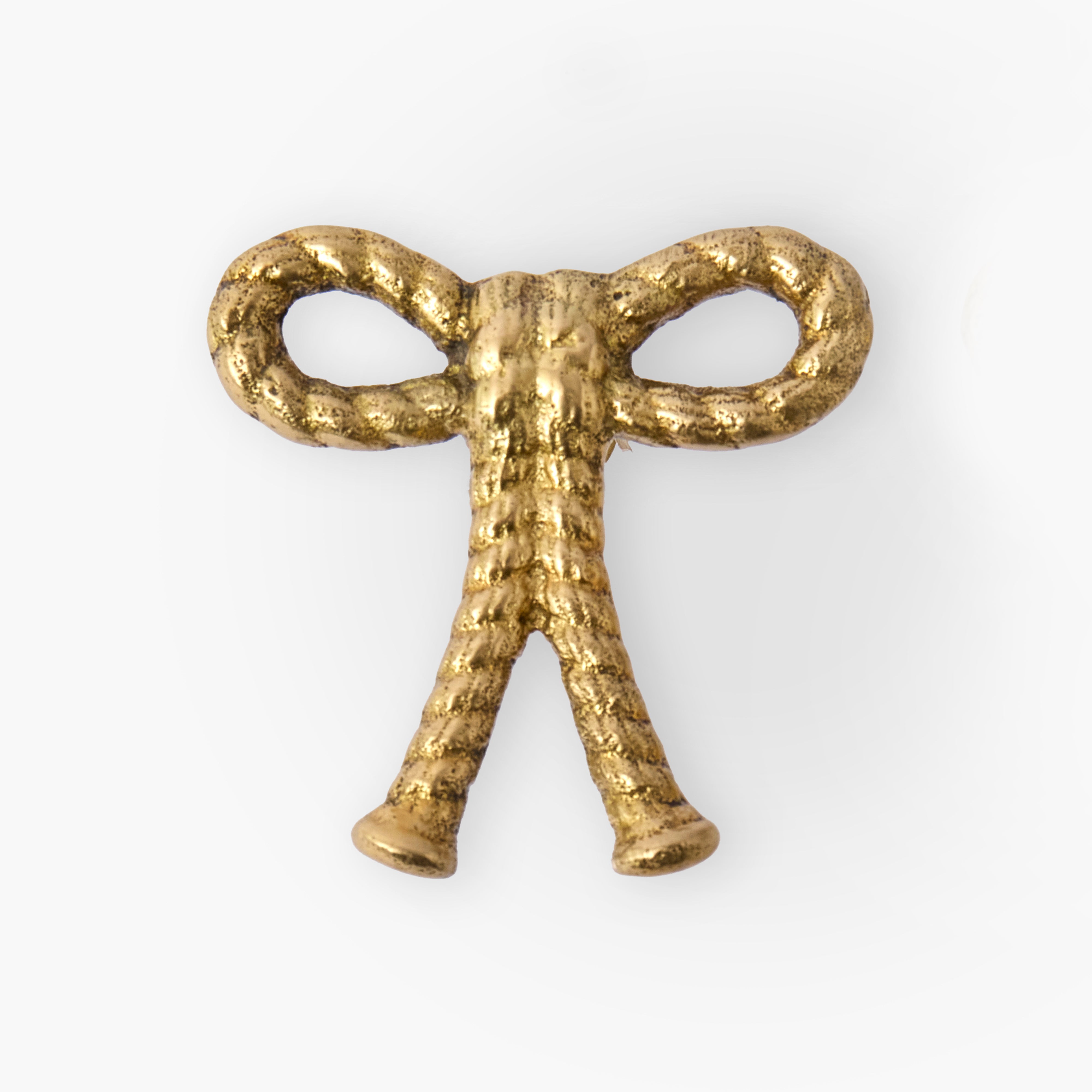 Rope Bow Brass Knobs (Pair)