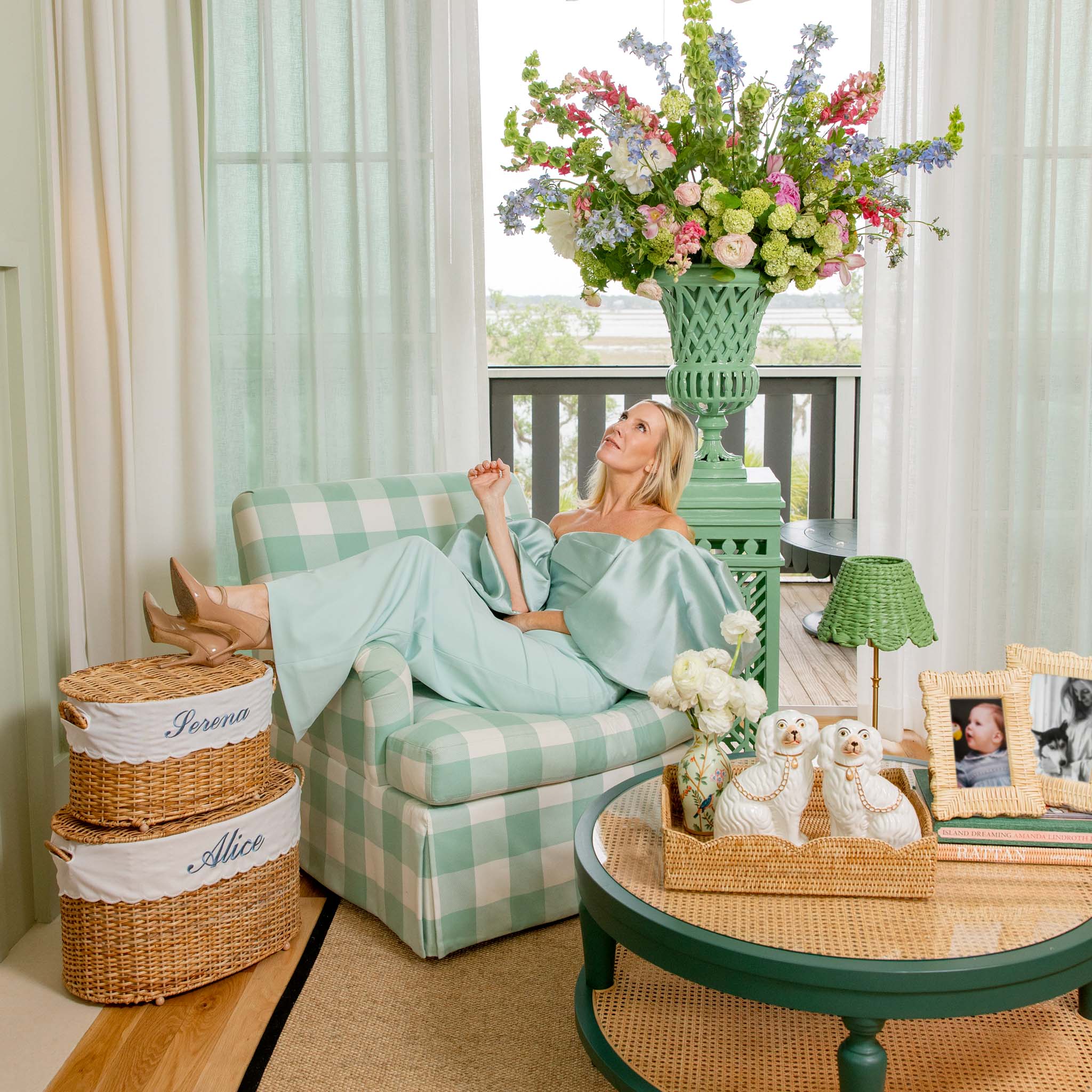 Isabella Rattan Basket (Medium)