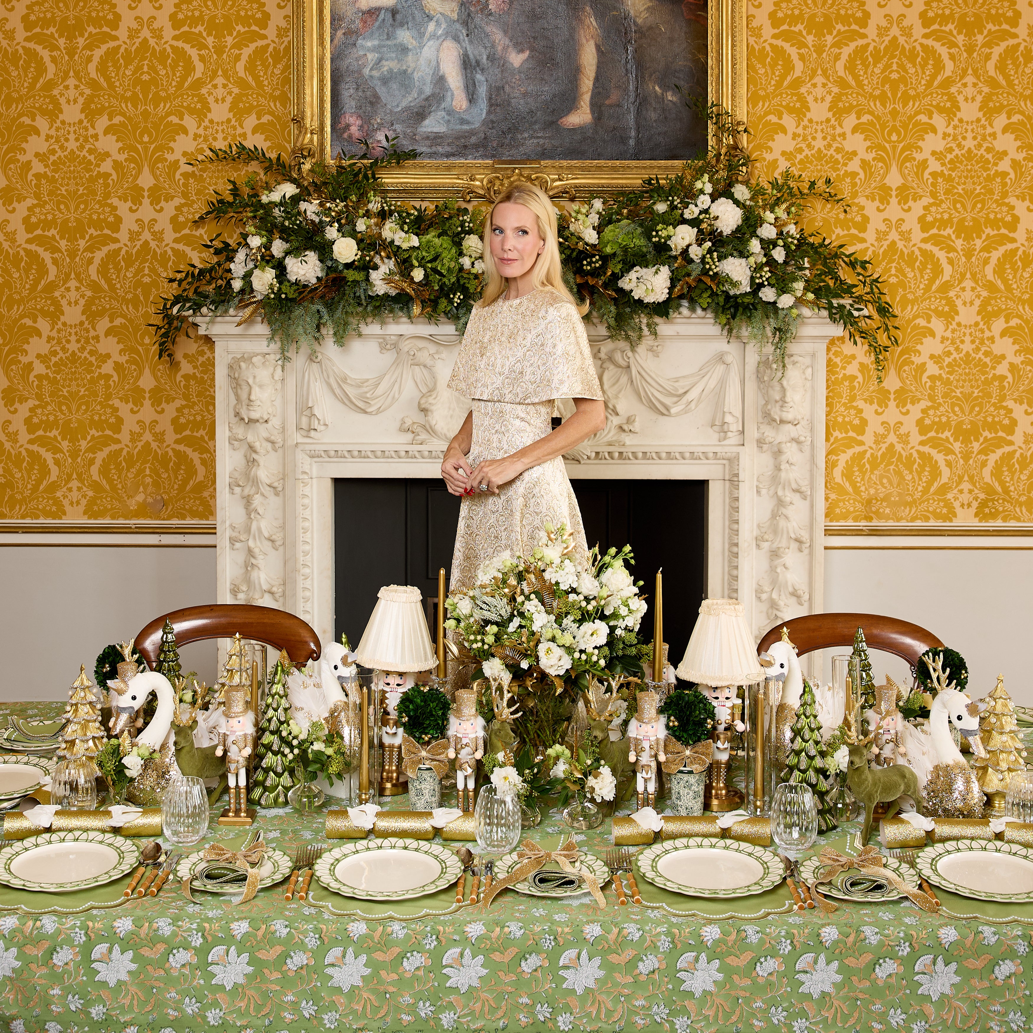 Green & Gold Millicent Placemats (Set of 4)