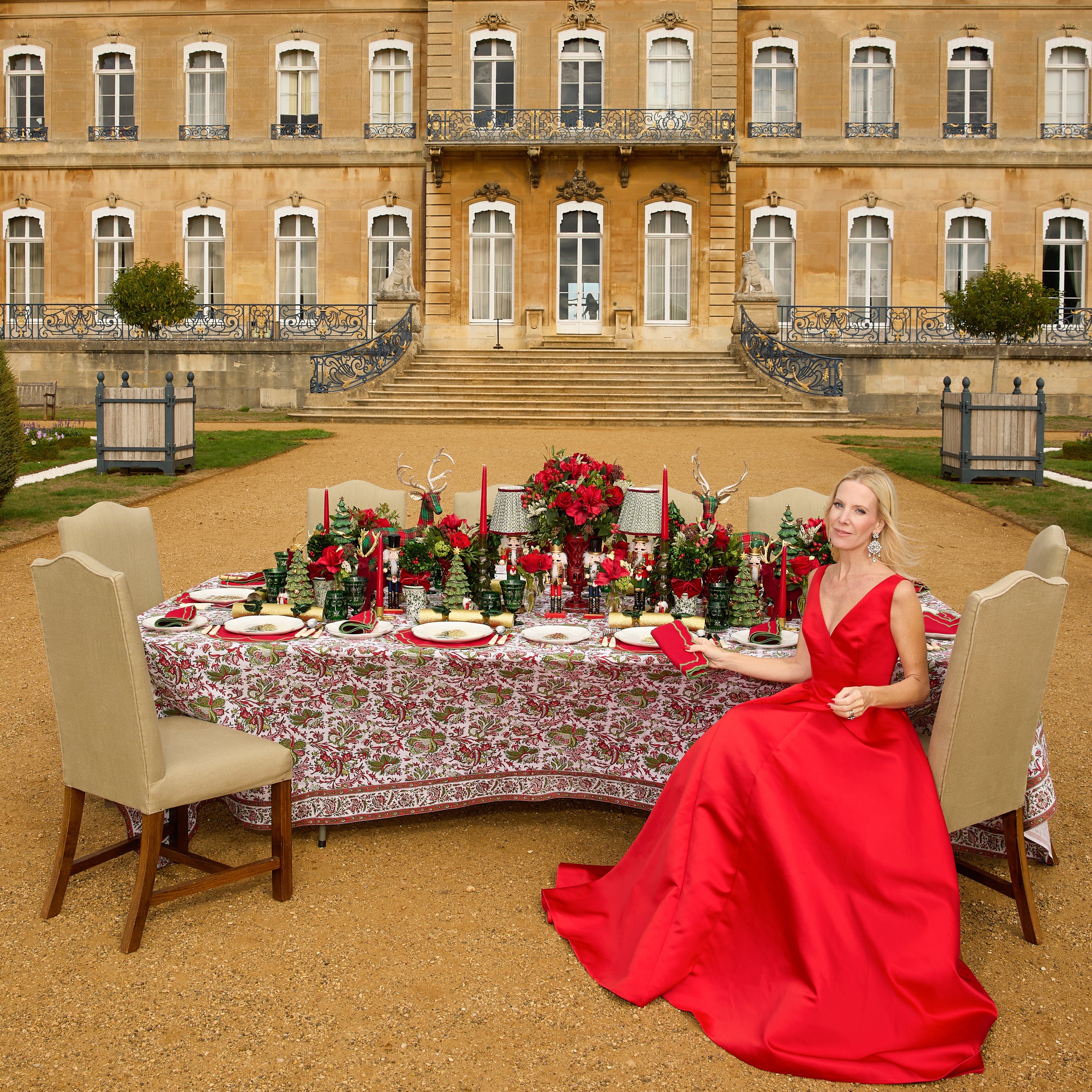 Red Audrey Bow Starter Plates (Set of 4)