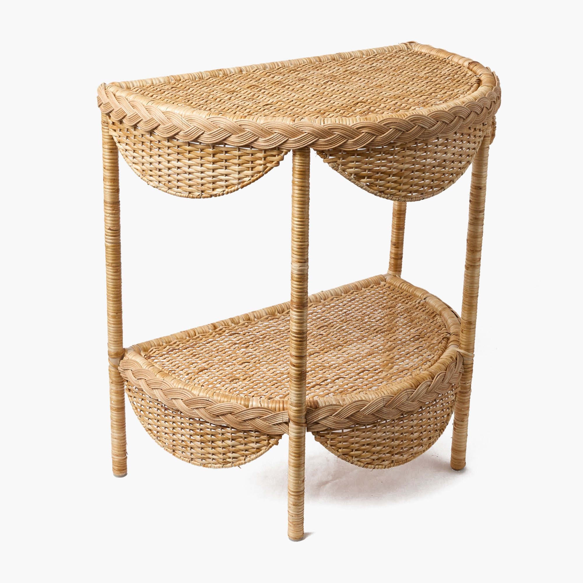 Aria Rattan Braided Side Table
