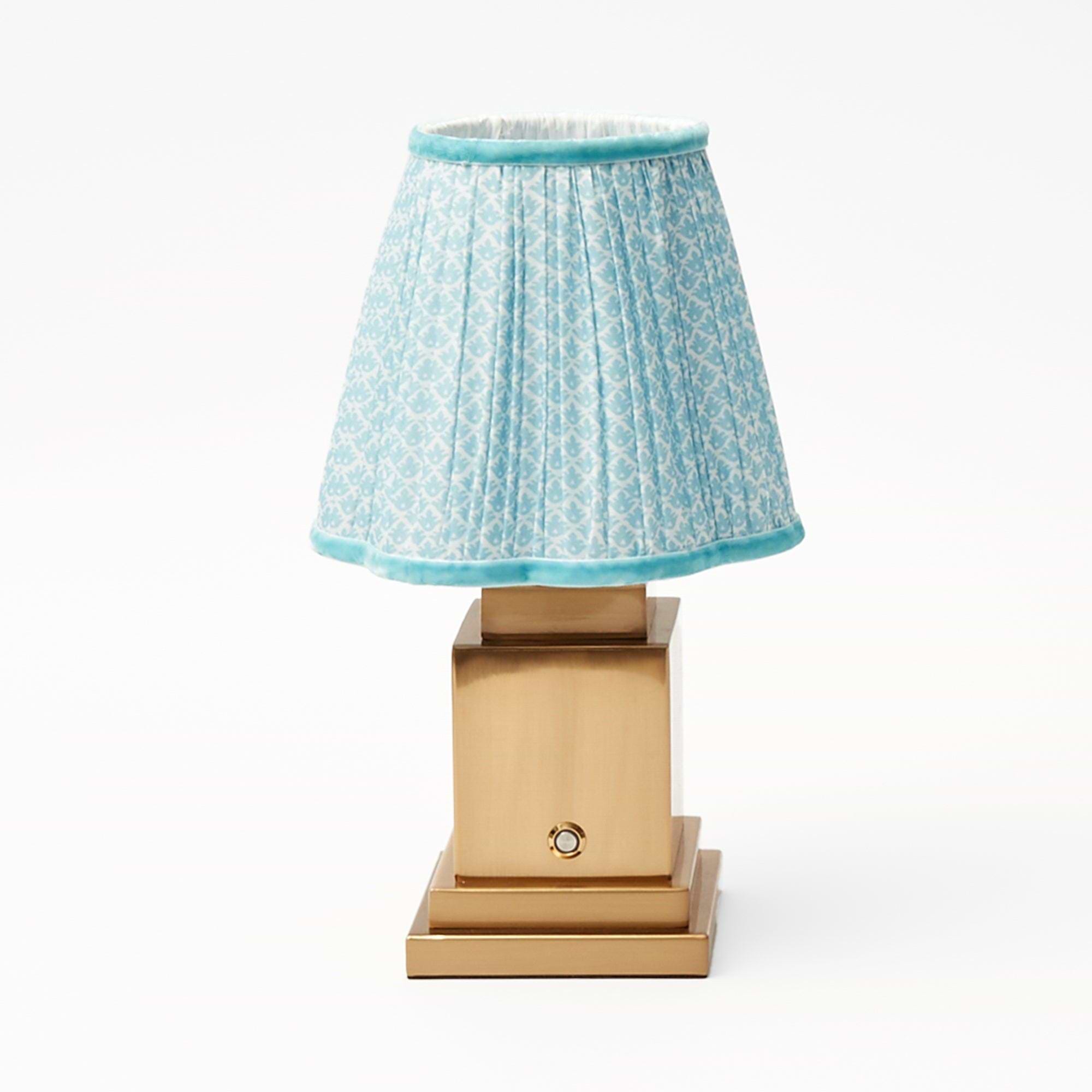 Baby Blue Lotus Lampshade - Mrs. Alice