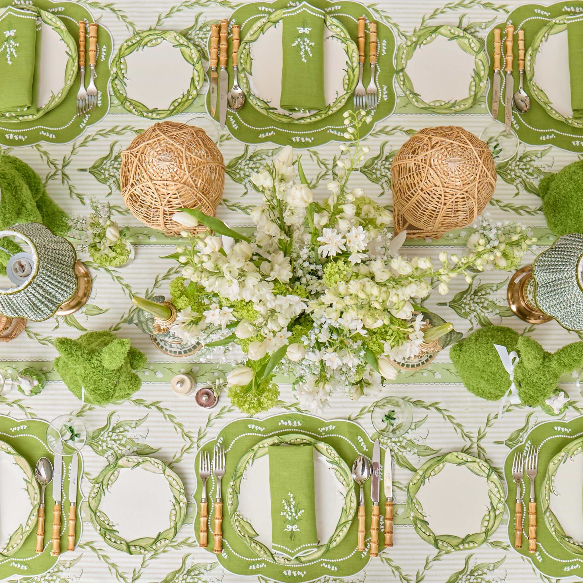 Lily of the Valley Garland Tablecloth