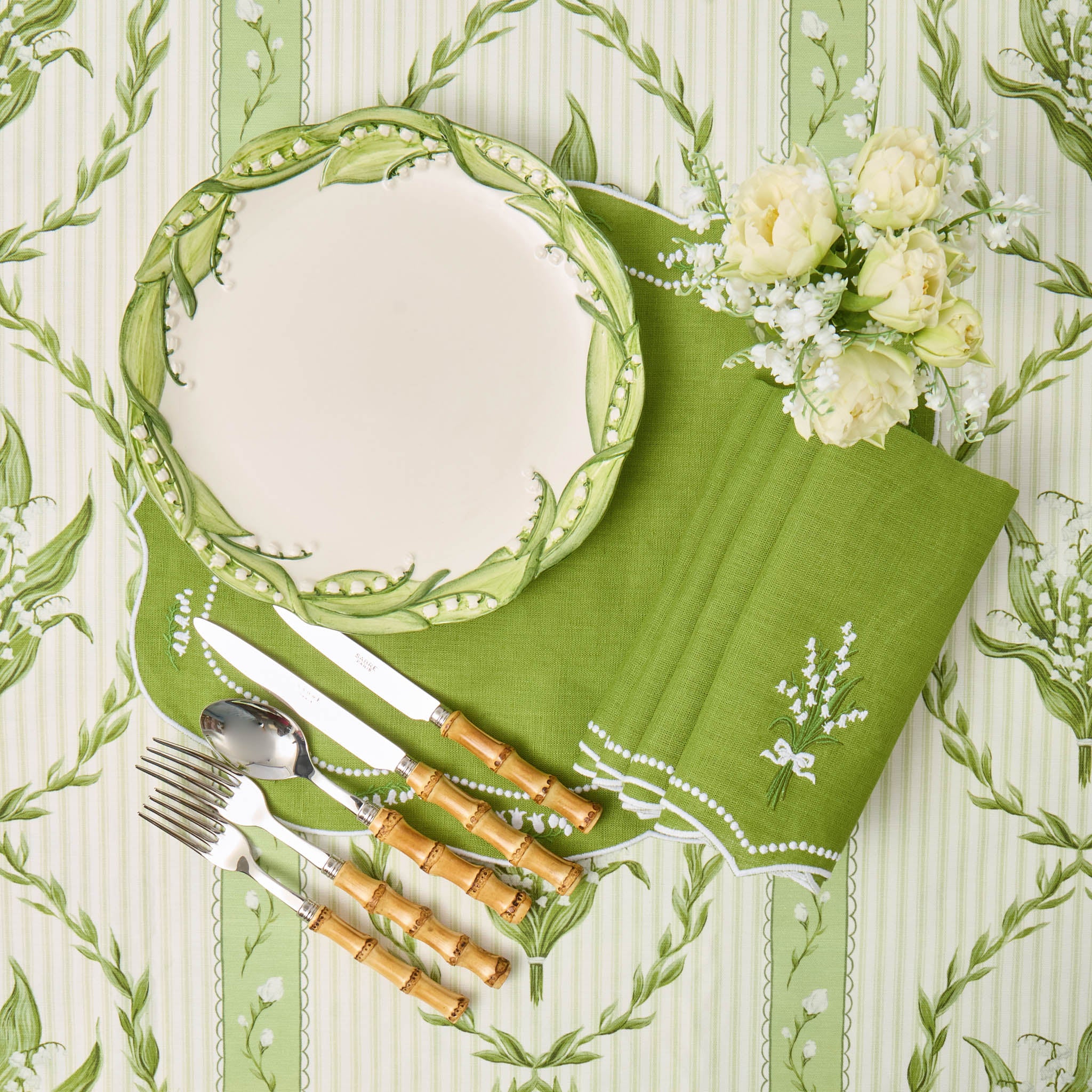 Lily of the Valley Dinner Plates (Set of 4)