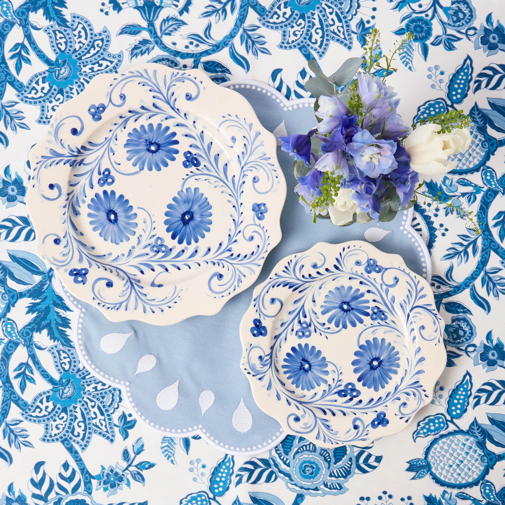 Bettina Blue & White Placemats (Set of 4)