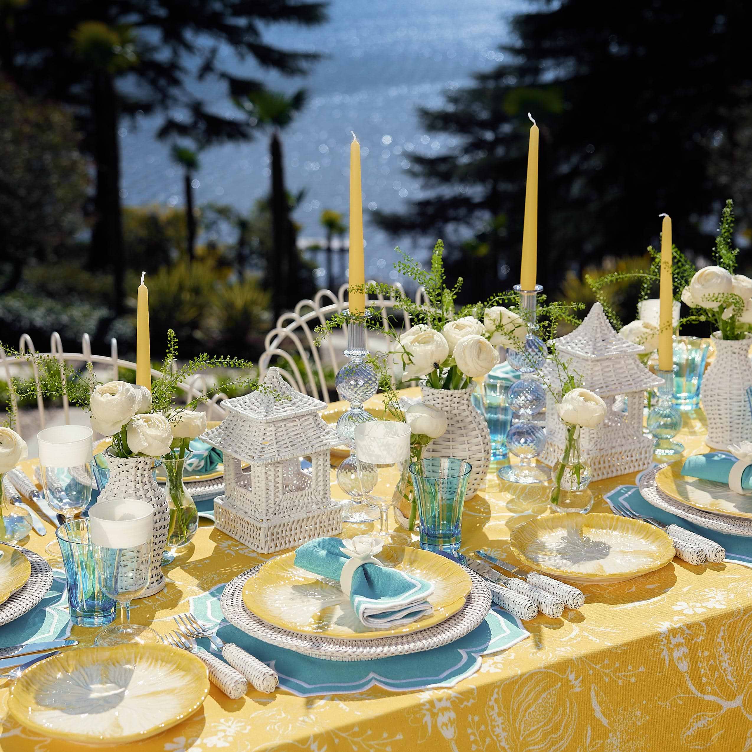 Blue Positano Glasses (Set of 4) - Mrs. Alice