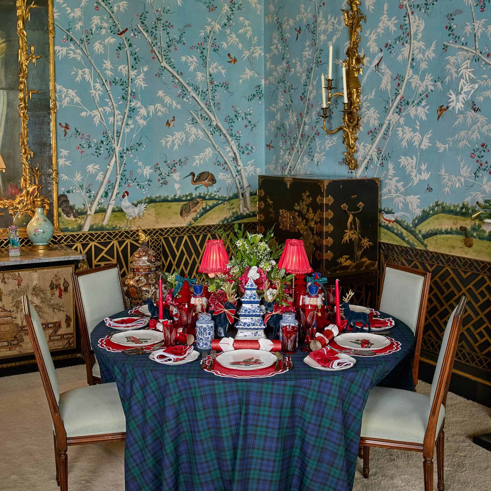 Katherine Berry Red Napkins (Set of 4)