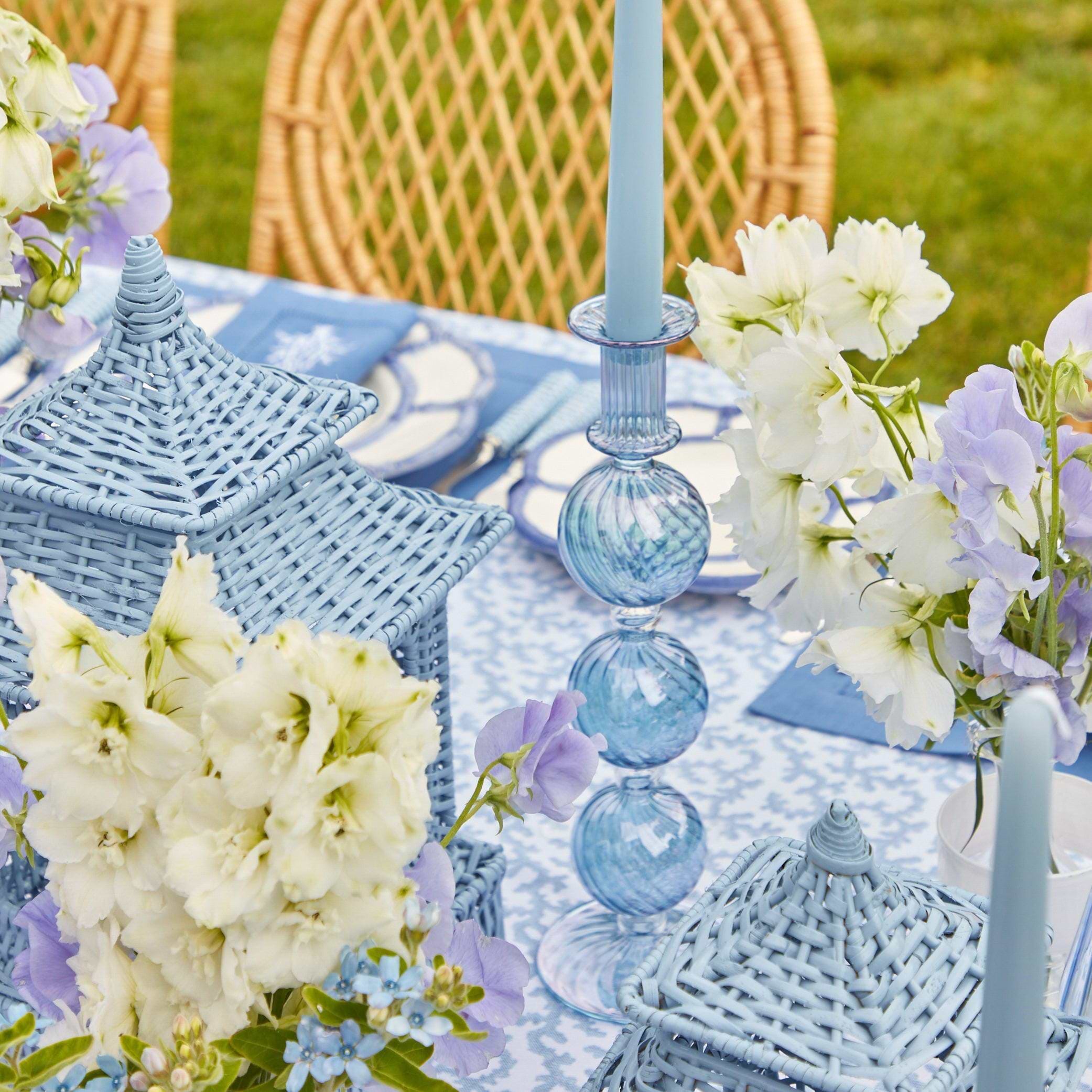 Camille Azure Candle Set (Blue) - Mrs. Alice