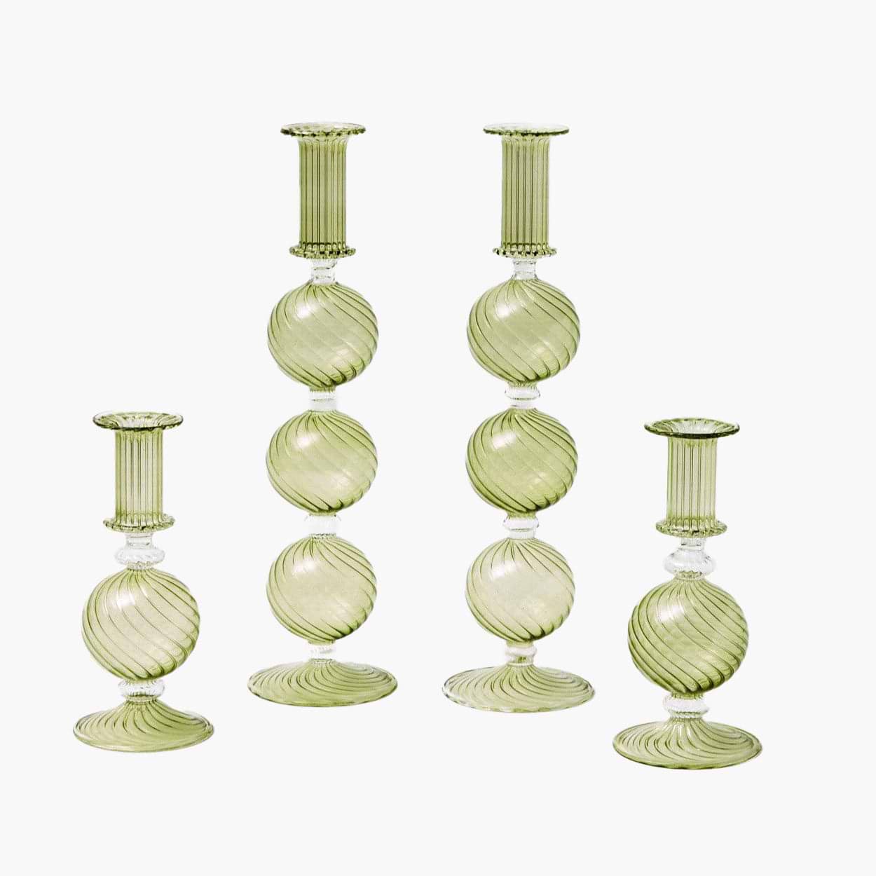 Camille Olive Candle Holder Set - Mrs. Alice