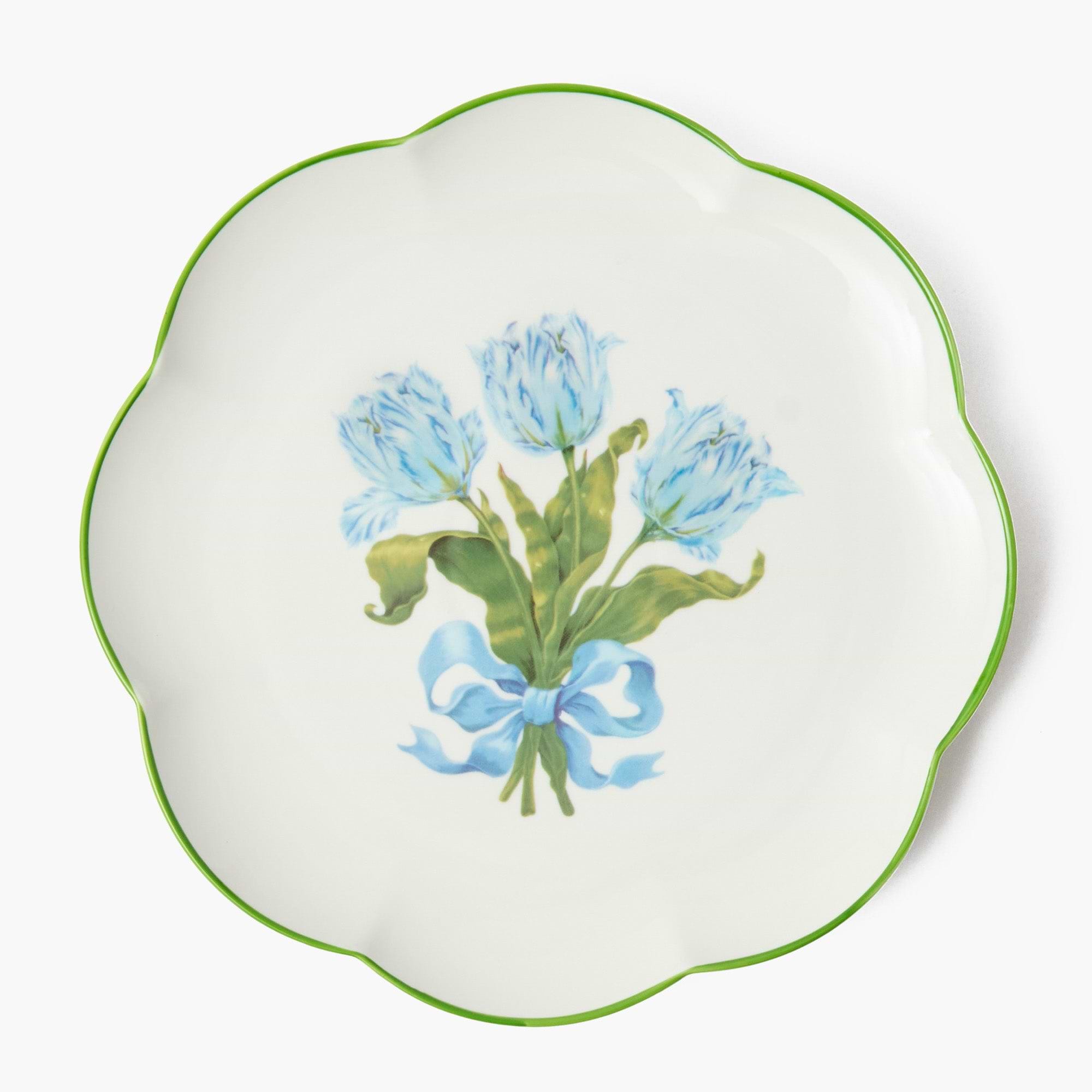Blue Tulip Starter Plates (Set of 4)