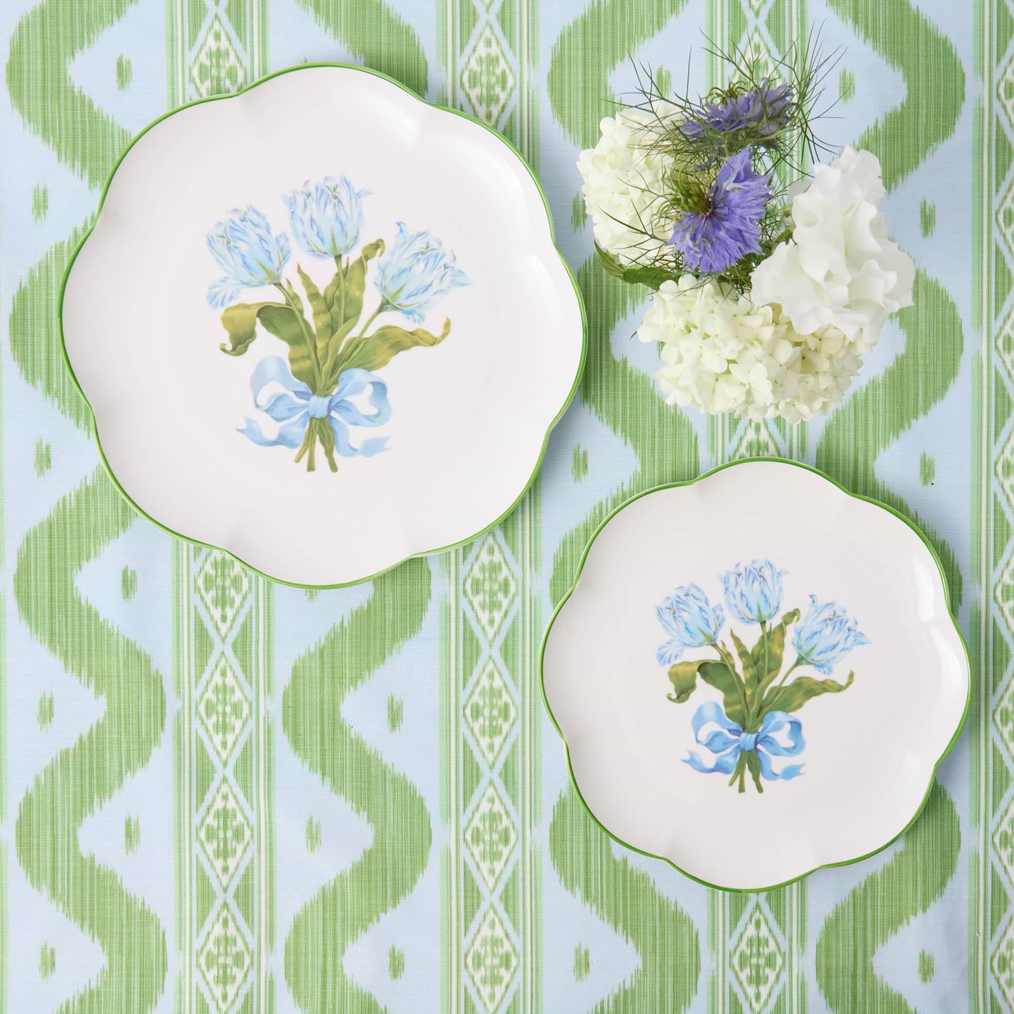 Blue Tulip Dinner Plate