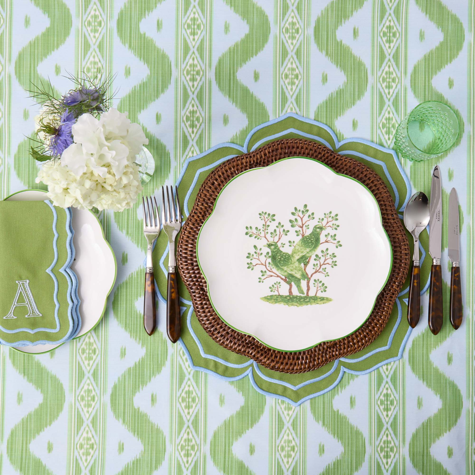 Green Fleur Placemats (Set of 4)